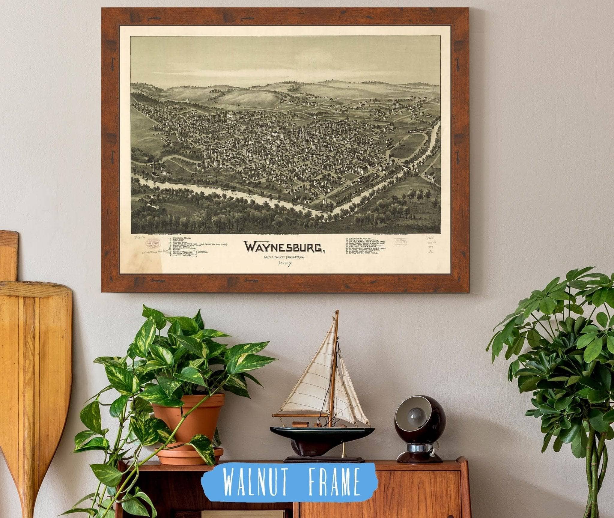 Waynesburg Greene County Pennsylvania 1897 State of Pennsylvania