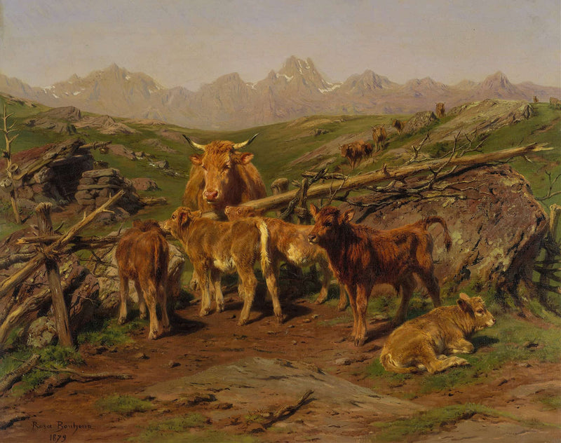 Weaning The Calves by Rosa Bonheur
