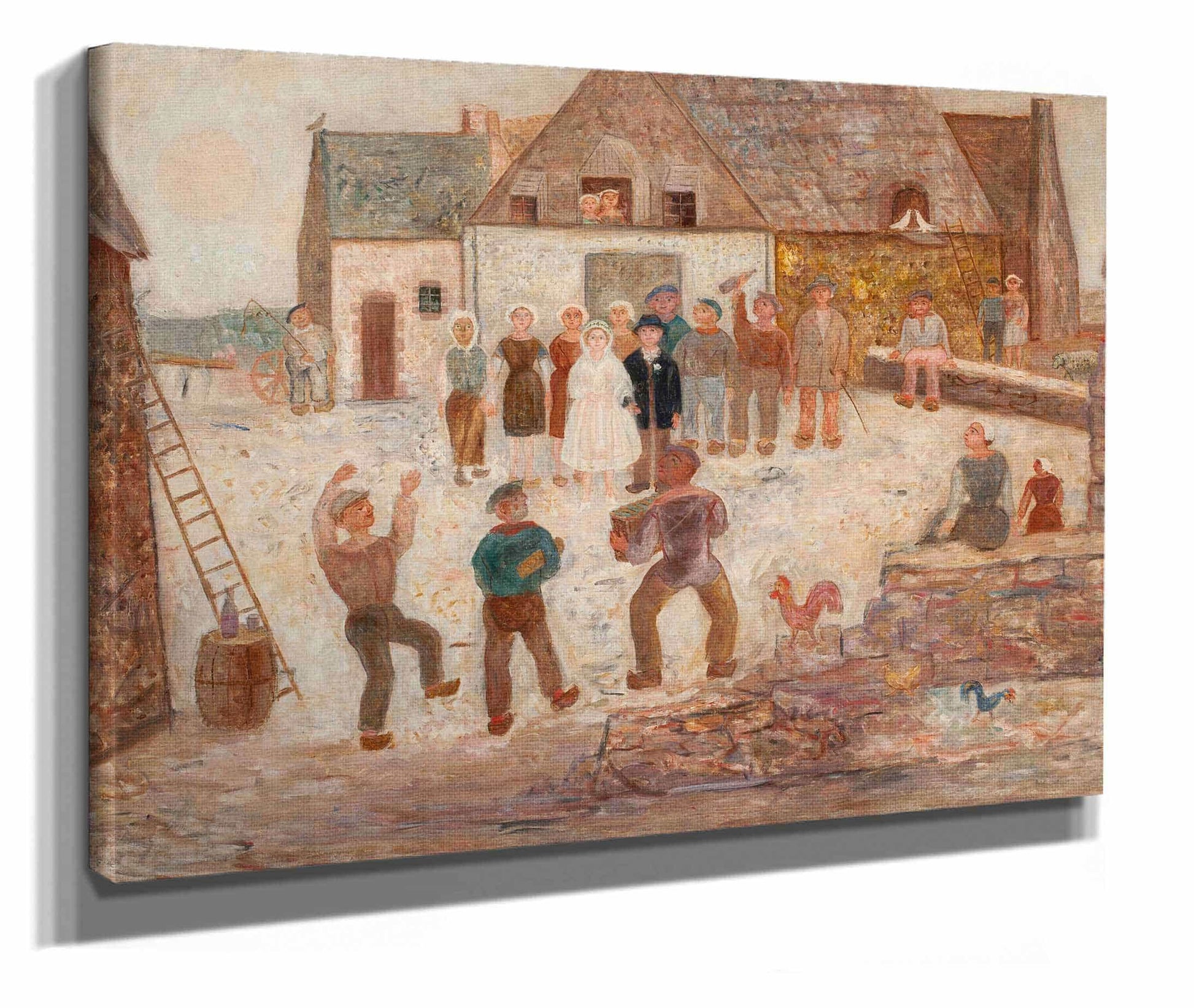 Wedding In A Village by Tadeusz Makowski