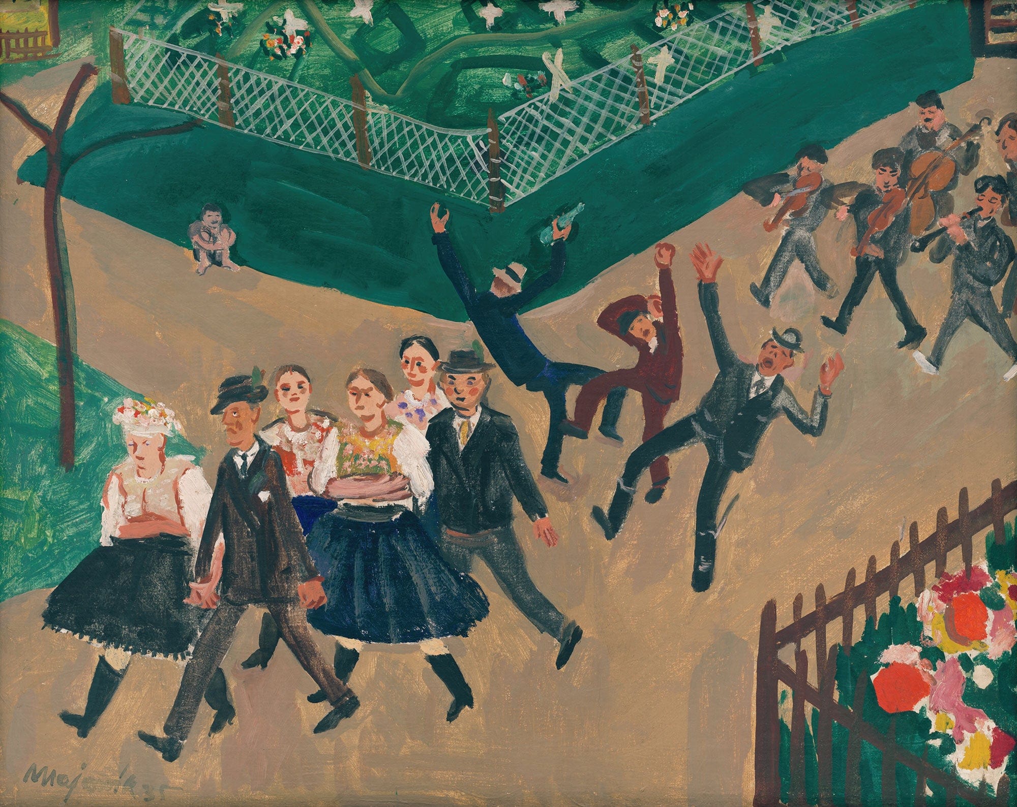 Wedding Procession by Cyprian Majernik