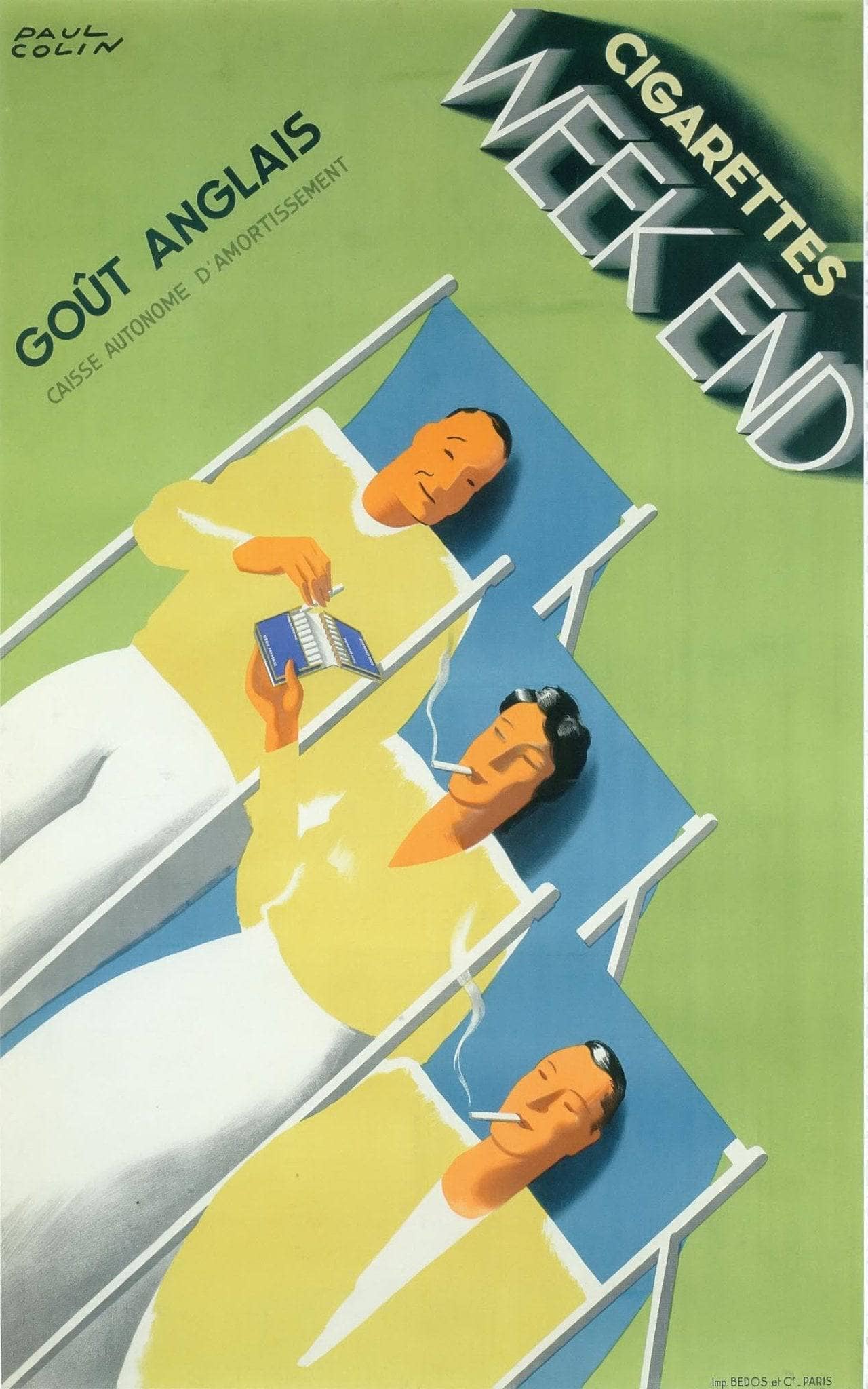 Week End Cigarettes / Goût Anglais , 1933