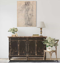 Weibliche Aktstudie Stehend by Pierre Puvis De Chavannes