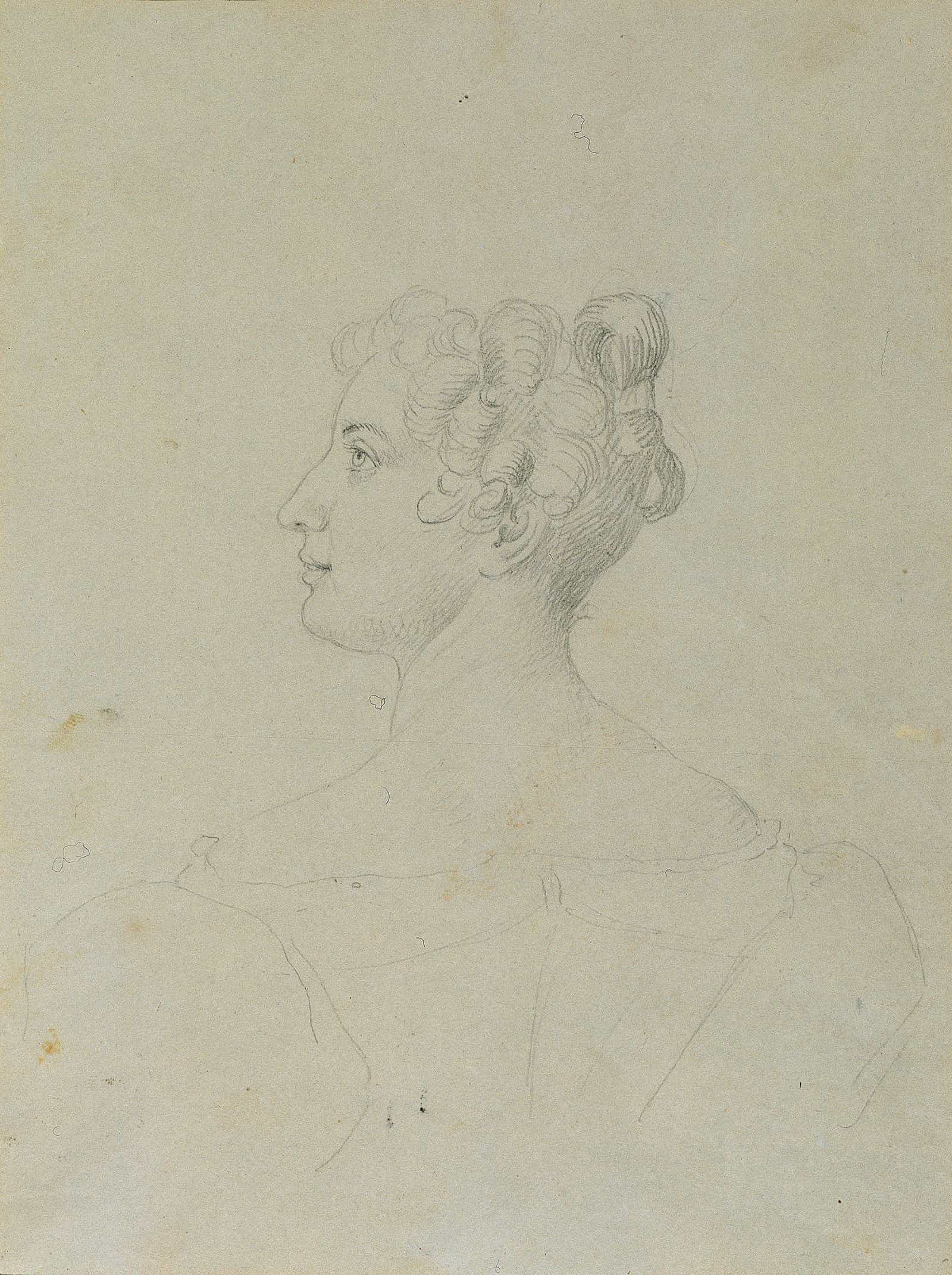 Weibliche Bildnisstudie by Johann Peter Krafft