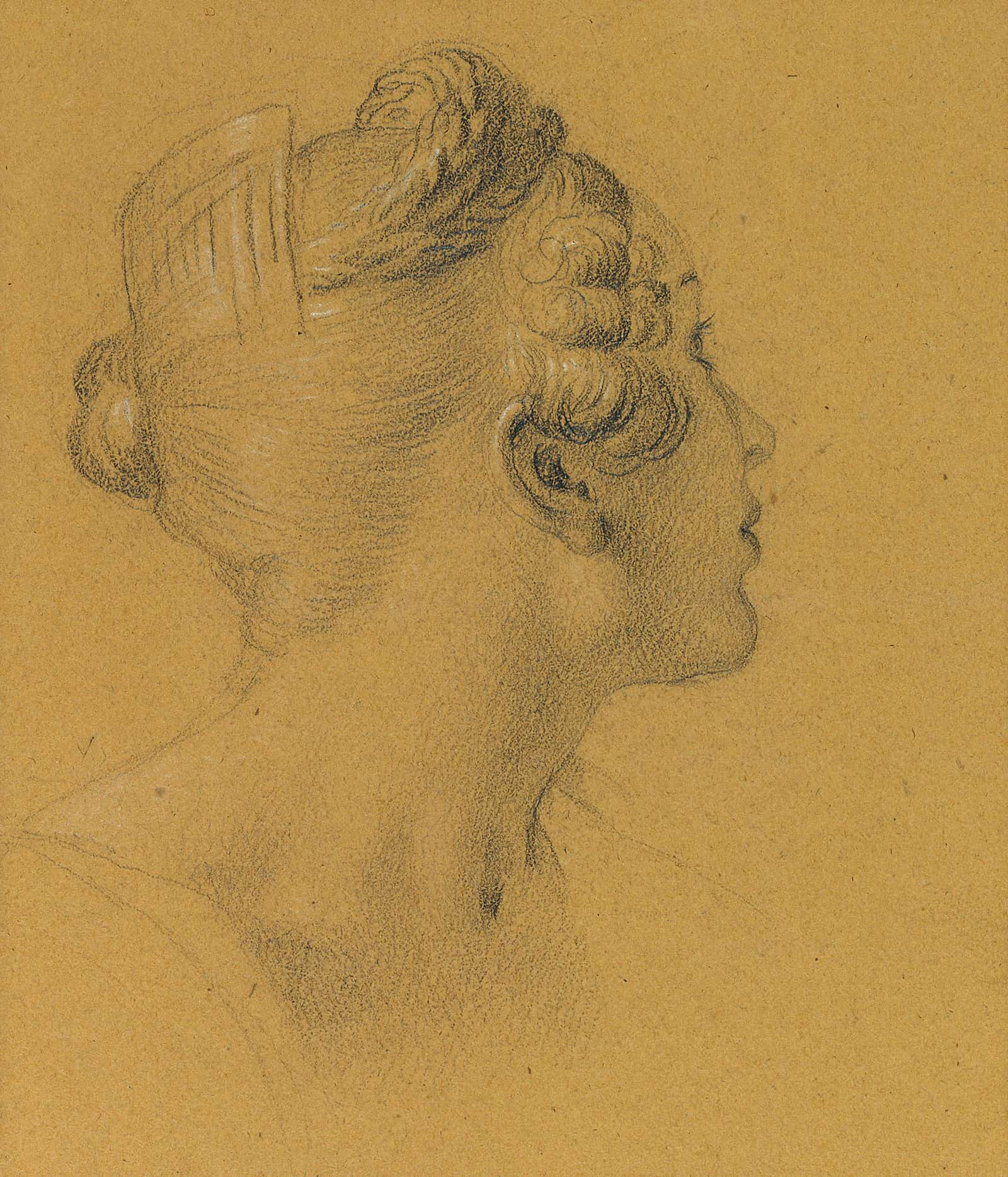 Weibliche Studie Zu Den Wandgemalden In Der Hofburg Before by Johann Peter Krafft