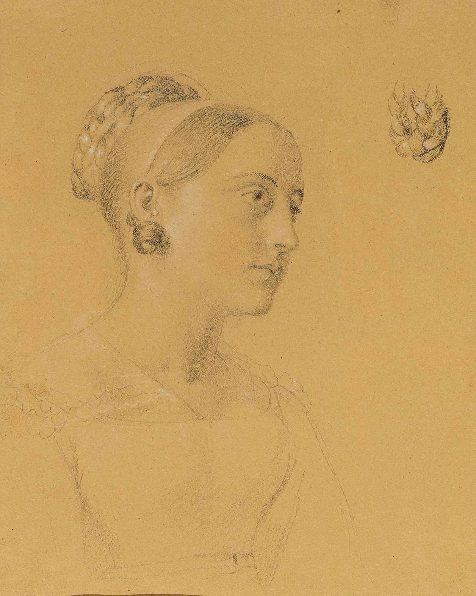 Weibliche Studie Zum Einzug Nach Dem Pariser Frieden Before  by Johann Peter Krafft