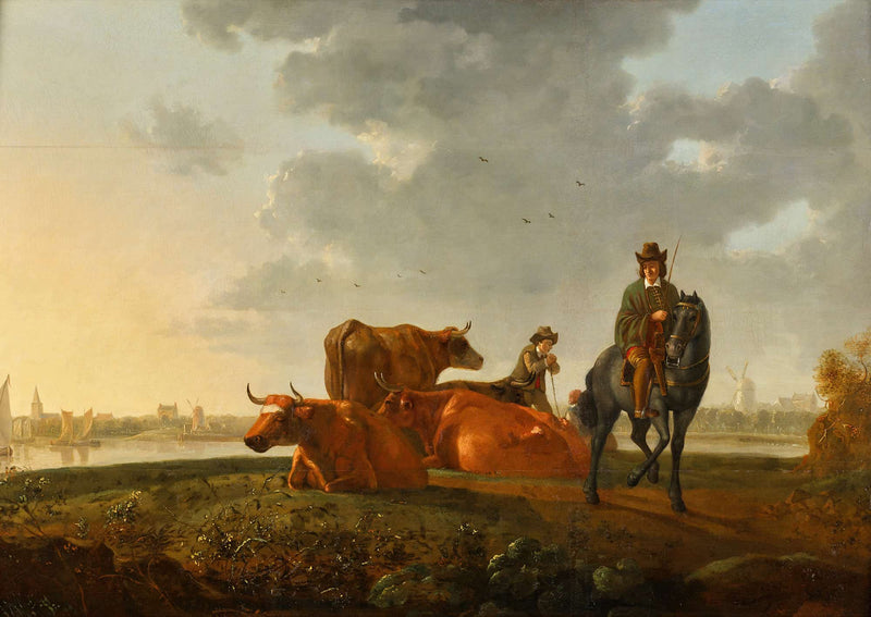 Weide Am Fluss by Aelbert Cuyp