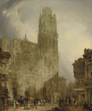 West Front Of Notre Dame Cathedral Rouen by David Roberts