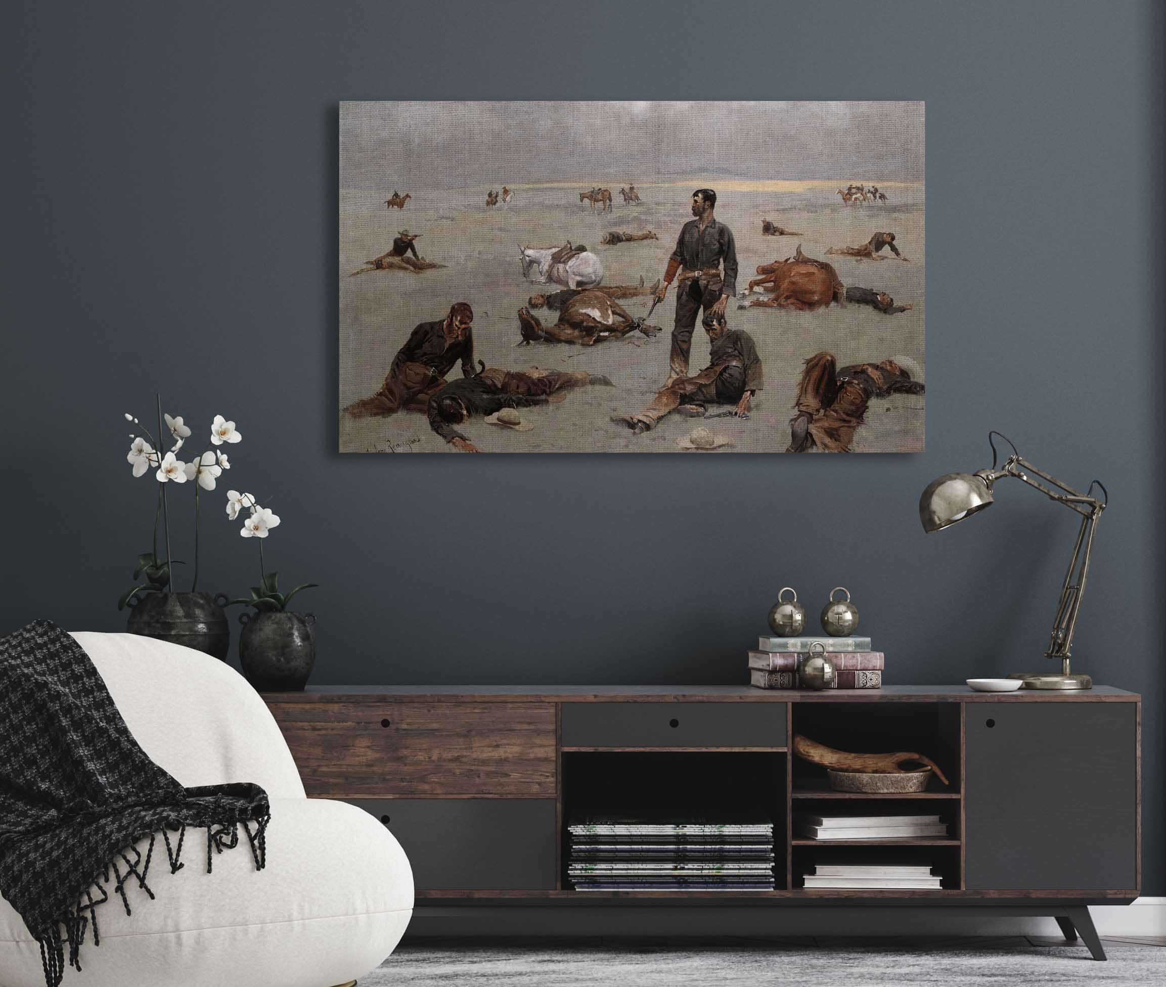 What An Unbranded Cow Has Cost by Frederic Remington