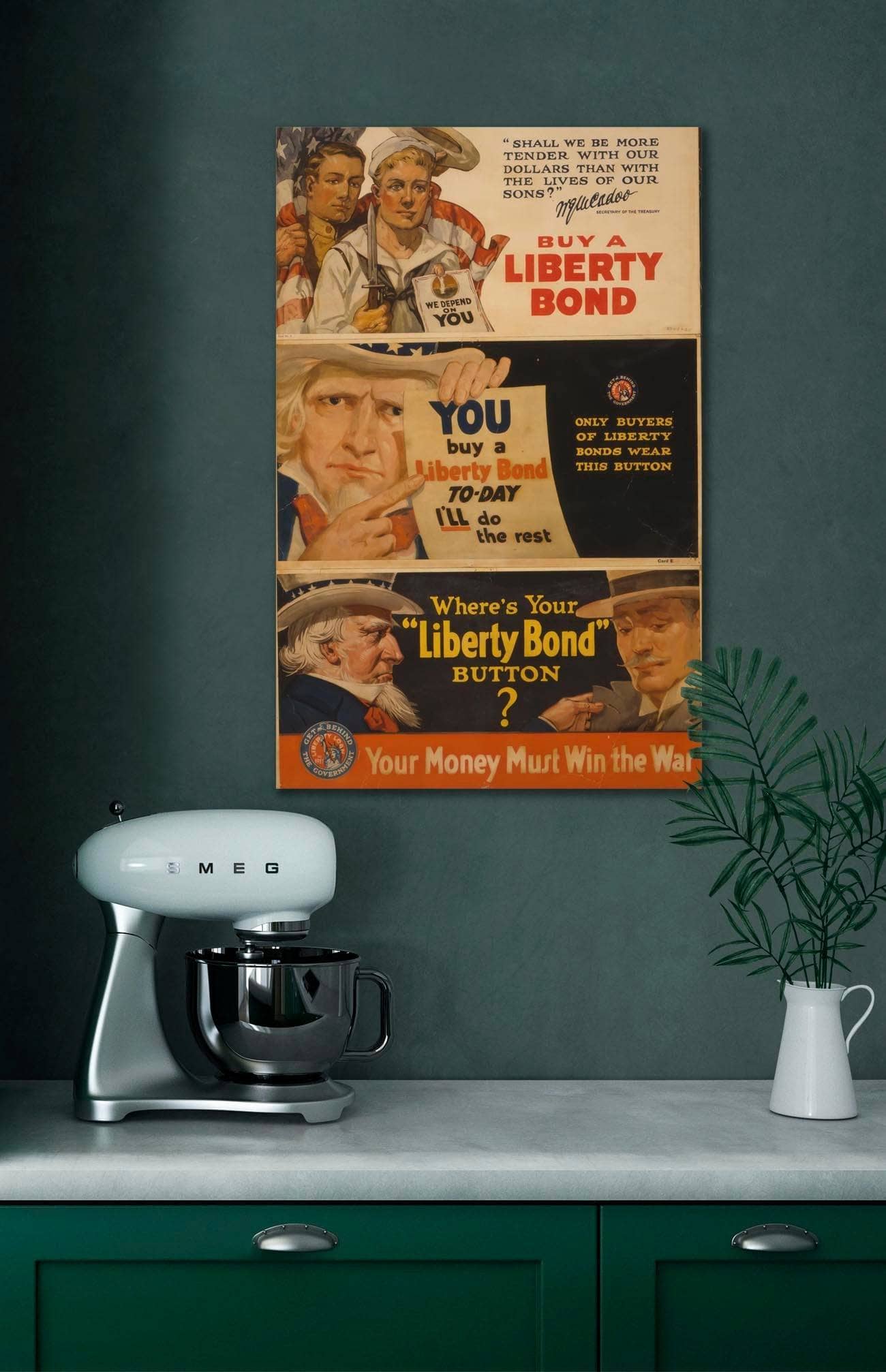 Where's your "Liberty Bond" button?