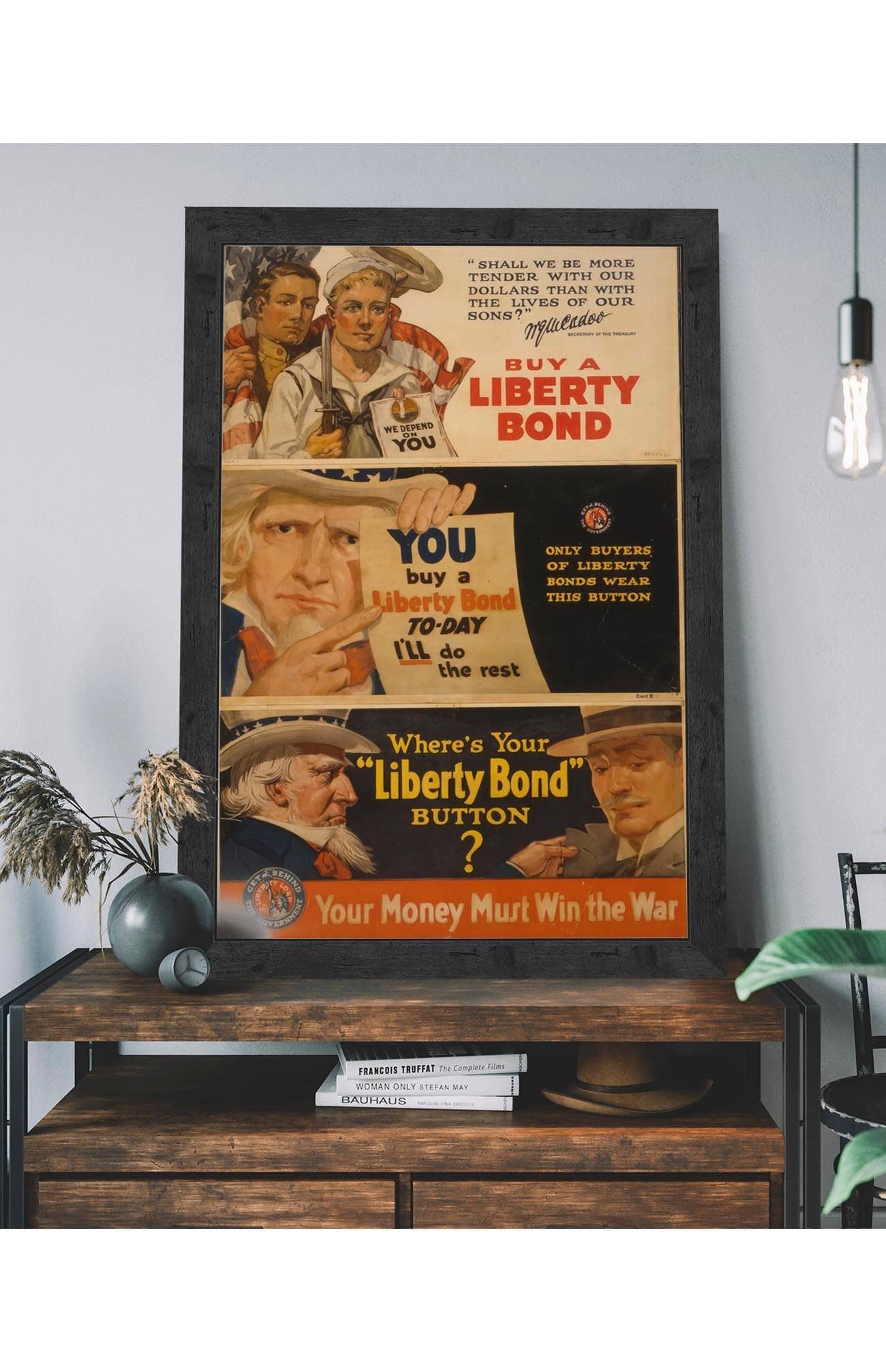 Where's your "Liberty Bond" button?