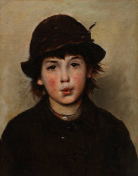 Whistling Boy S by Frank Duveneck