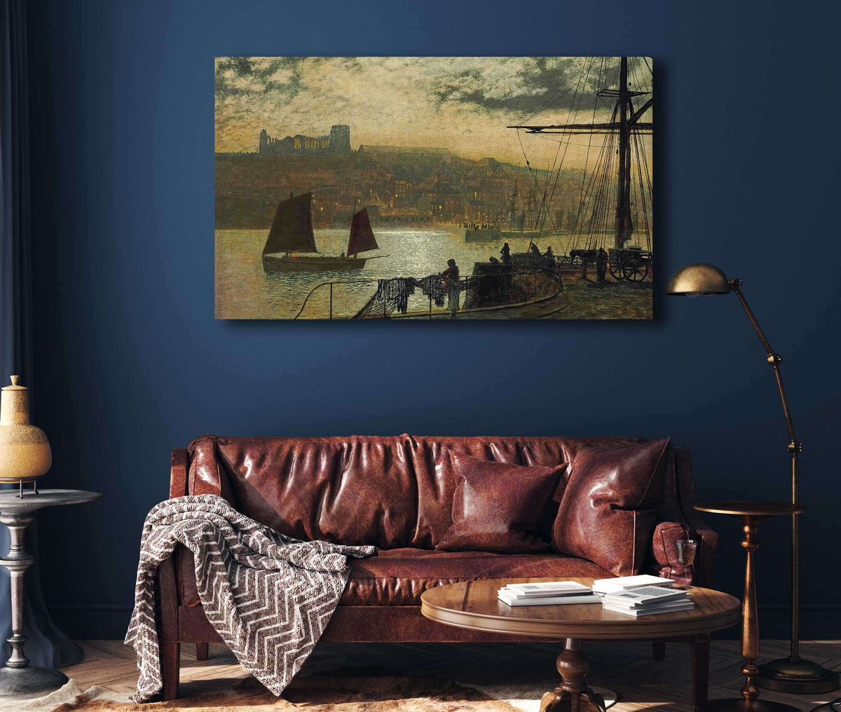 Whitby Abbey And Church by John Atkinson Grimshaw