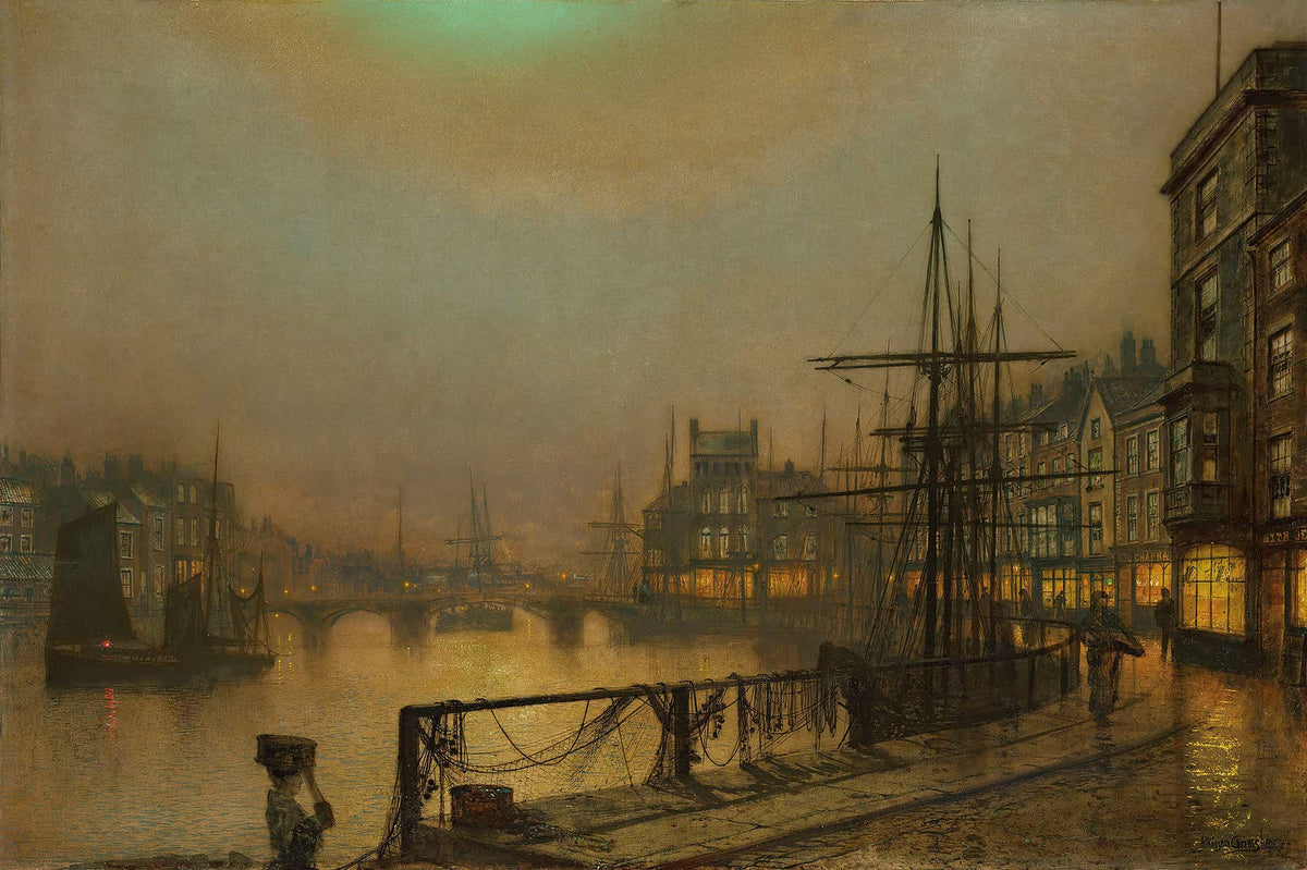 Whitby At Night by John Atkinson Grimshaw