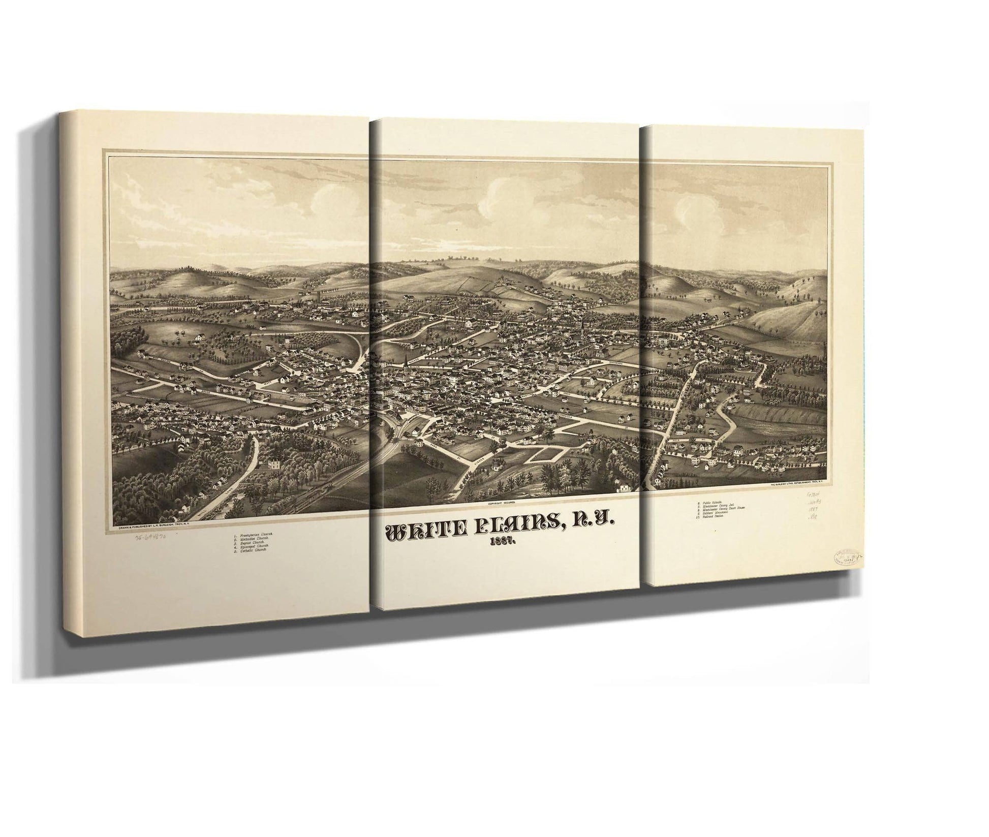 White Plains Ny 1887  State Of New York