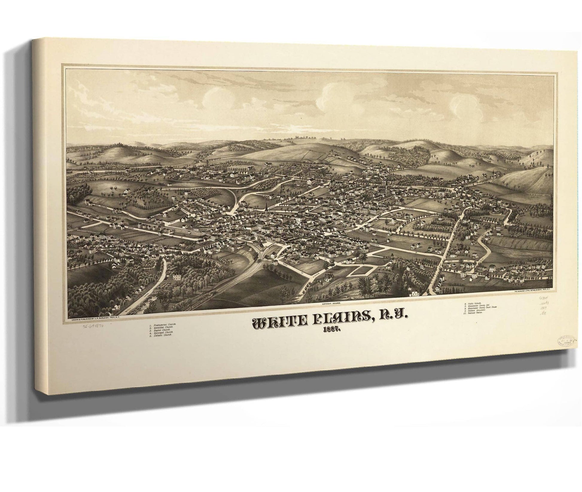 White Plains Ny 1887  State Of New York