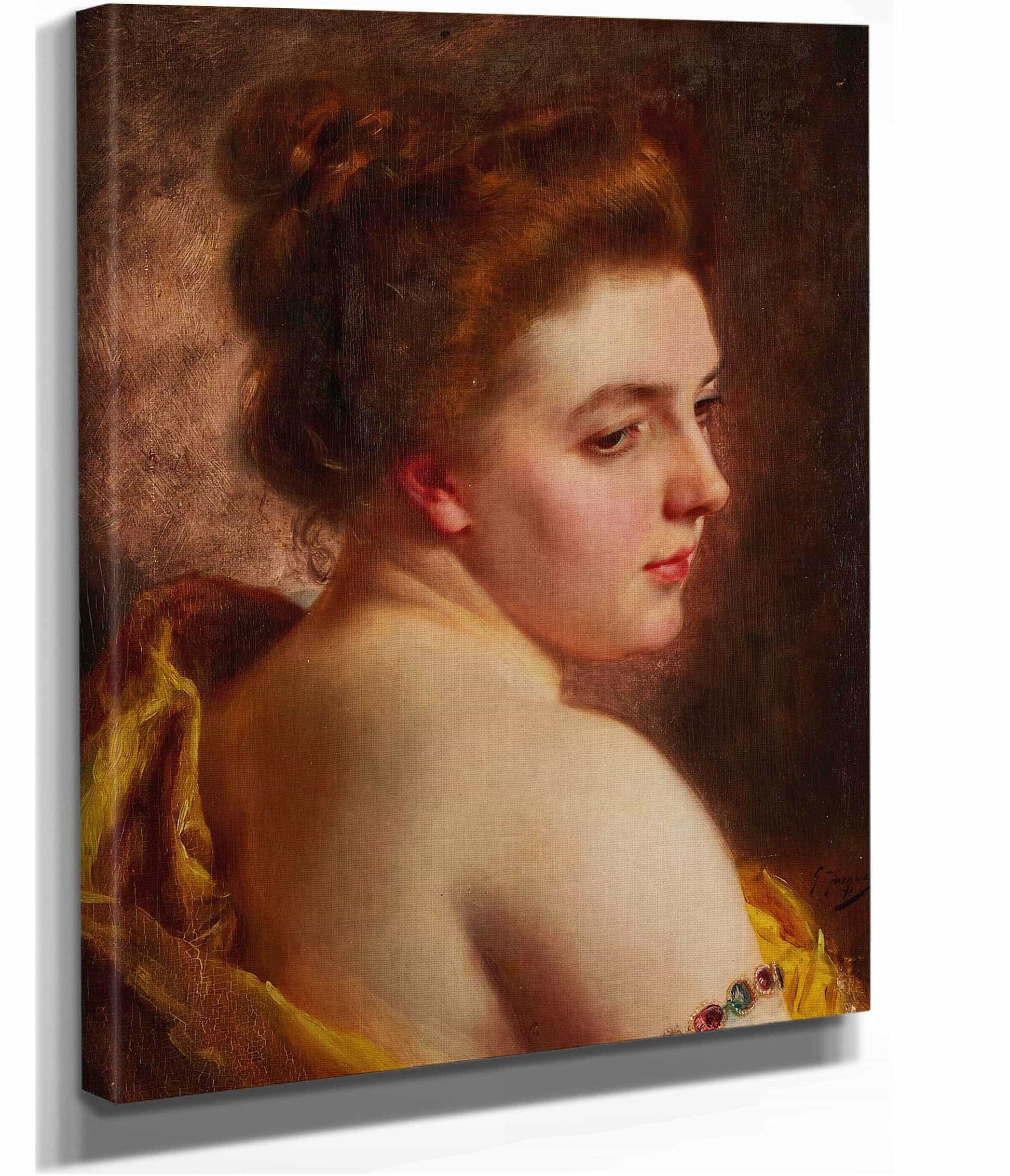 White Shoulders by Gustave Jean Jacquet