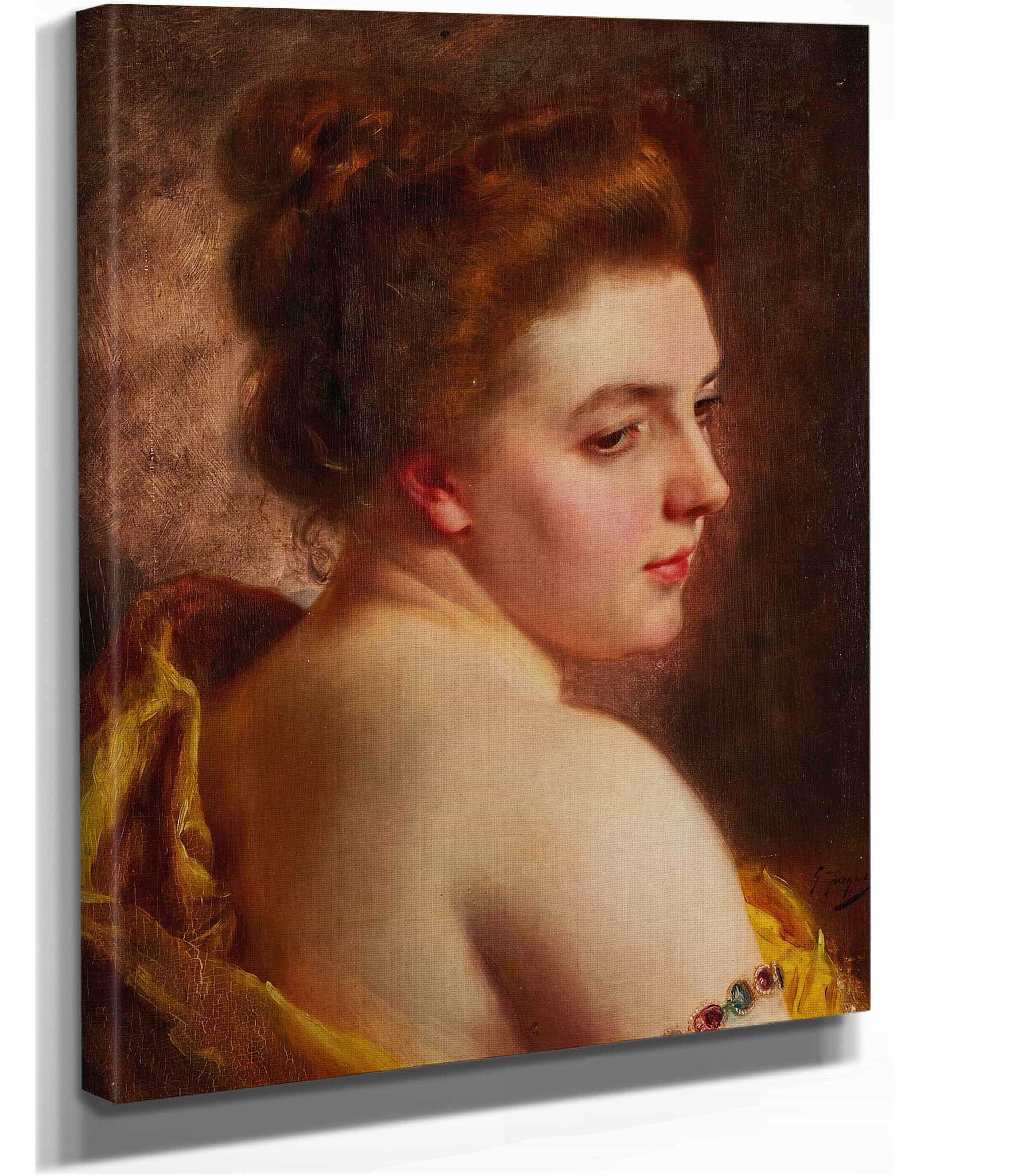 White Shoulders by Gustave Jean Jacquet
