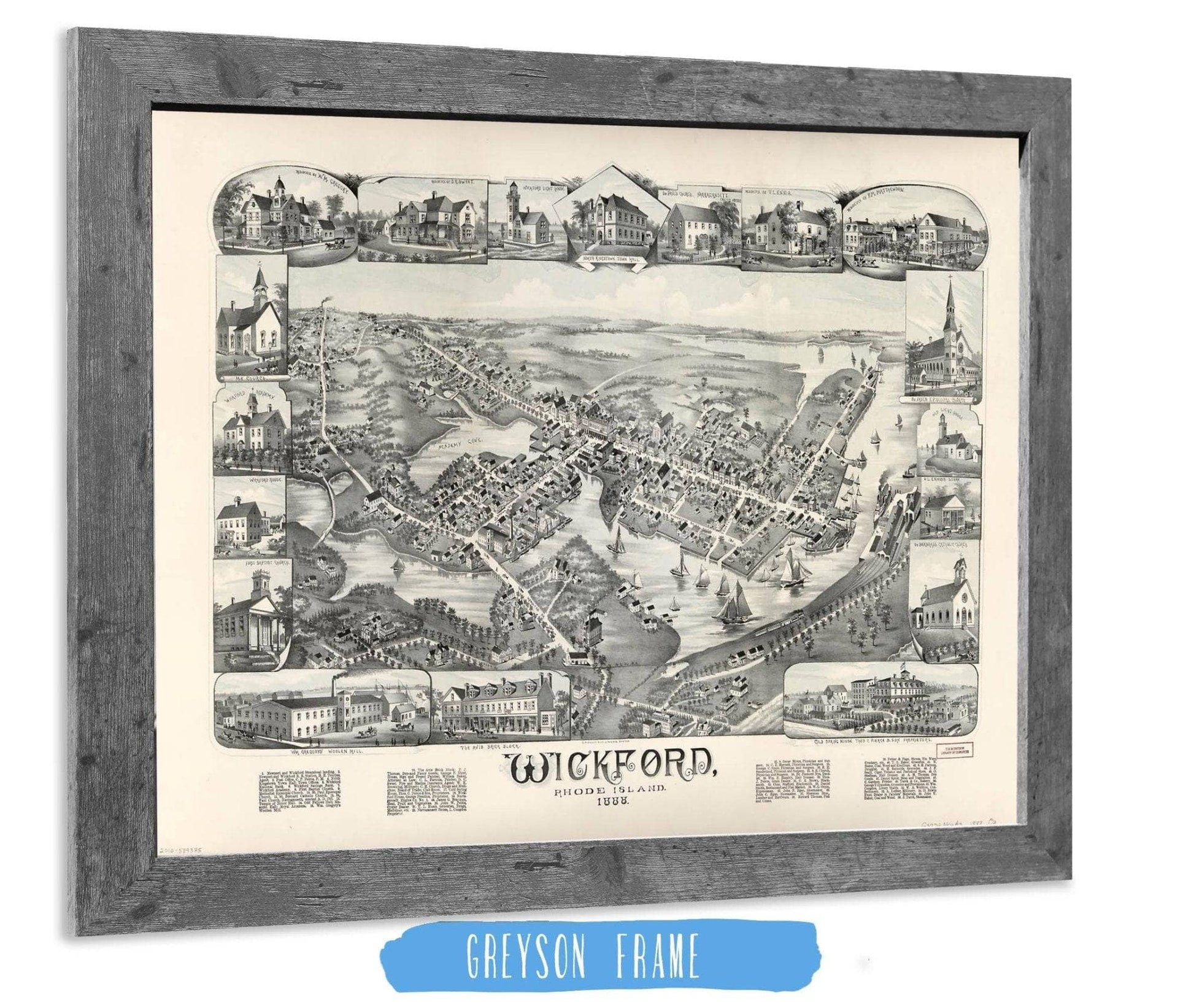 Wickford Rhode Island 1888 State of Rhode Island