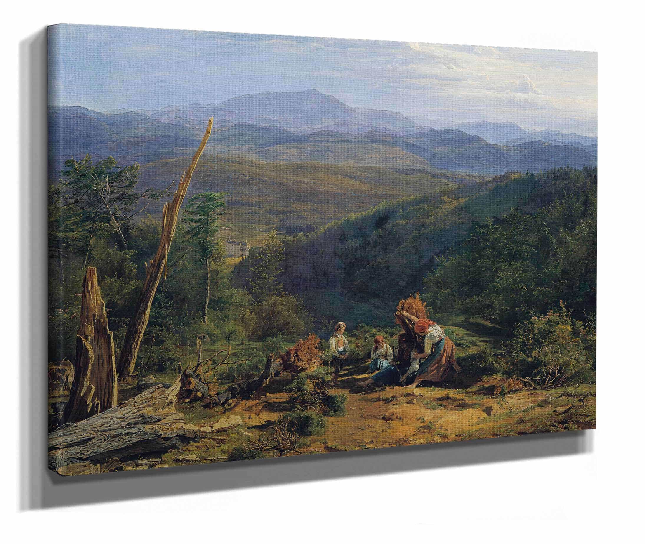 Wienerwaldlandschaft Mit Schloss Wildegg by Ferdinand Georg Waldmuller