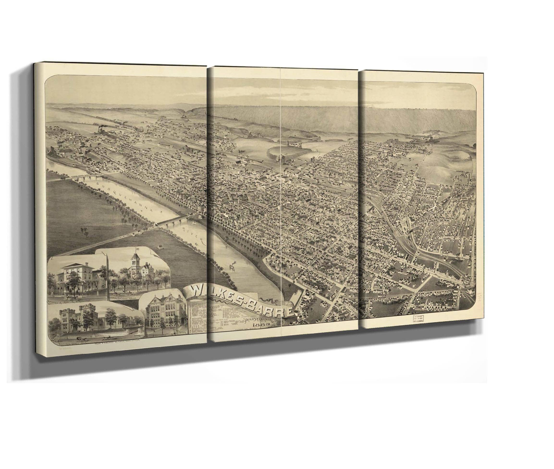 Wilkes Barre Pennsylvania 1889  State Of Pennsylvania