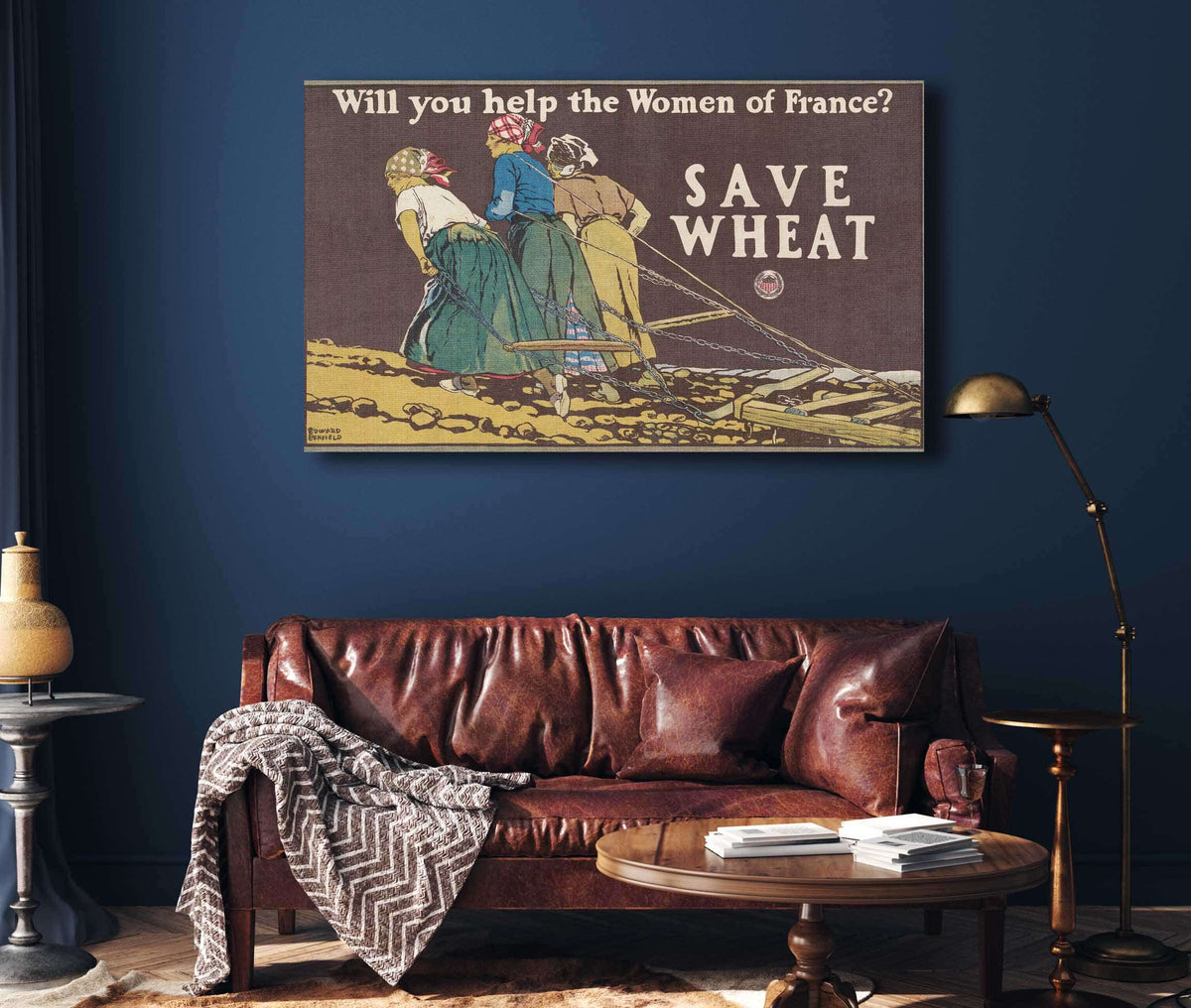 Will You Help The Women Of France Save Wheat by Edward Penfield