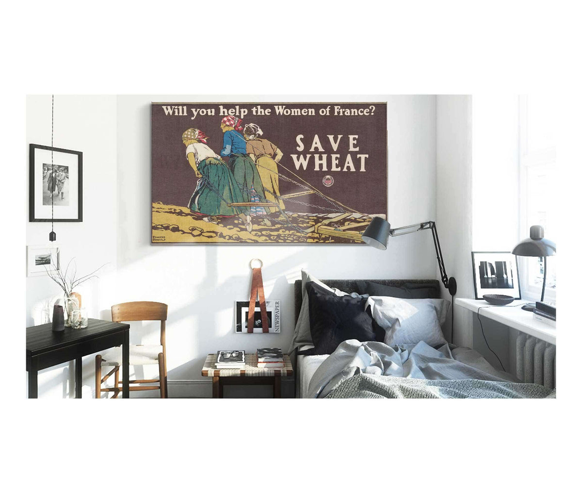 Will You Help The Women Of France Save Wheat by Edward Penfield