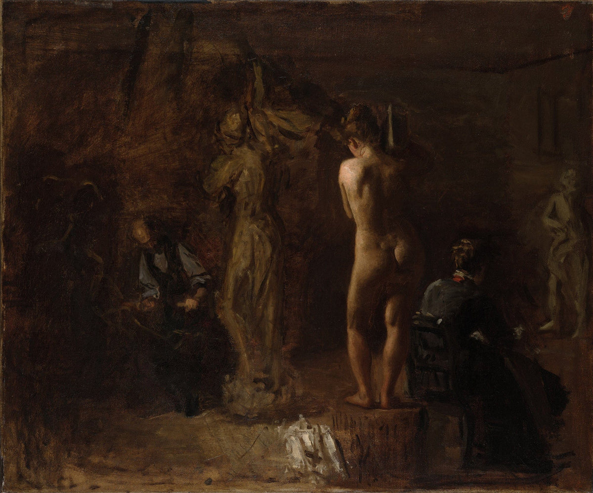 William Rush Carving His Allegorical Figure Of The Schuylkill River Study by Thomas Eakins