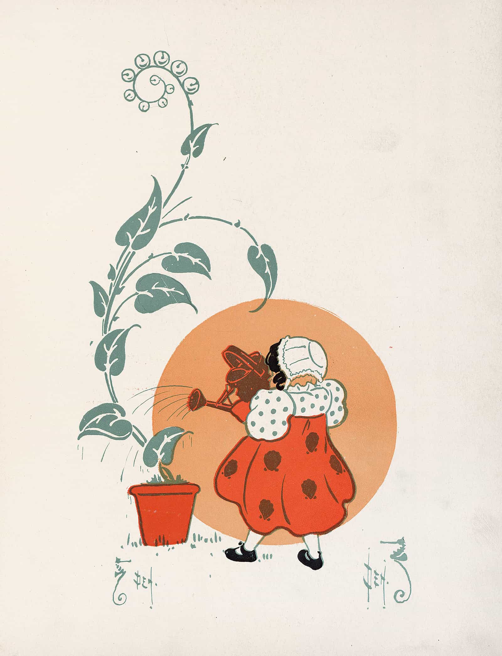 Denslows Mother Goose Pl by William Wallace Denslow Fine Art Print