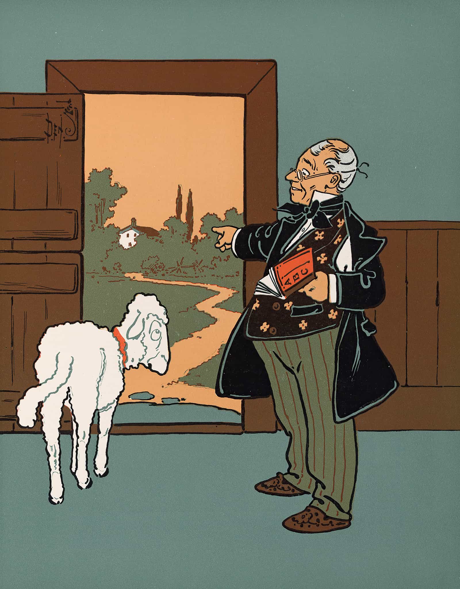 Denslows Mother Goose Pl by William Wallace Denslow Fine Art Print