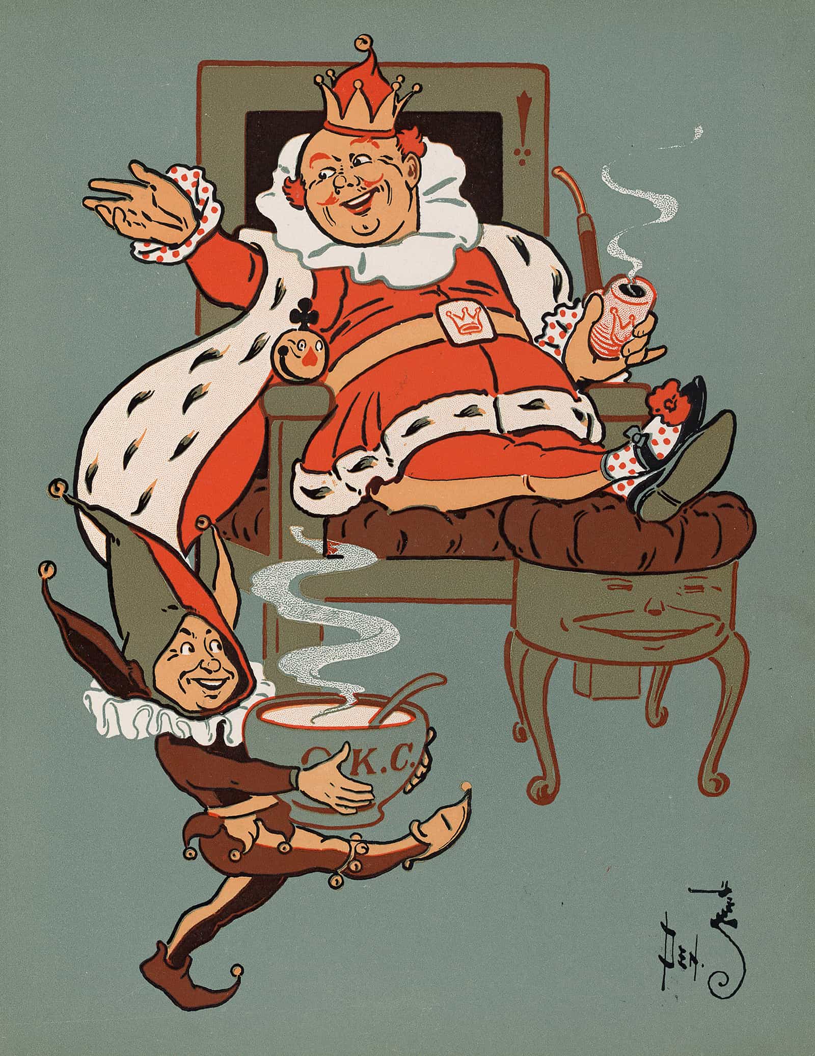 Denslows Mother Goose Pl by William Wallace Denslow Fine Art Print
