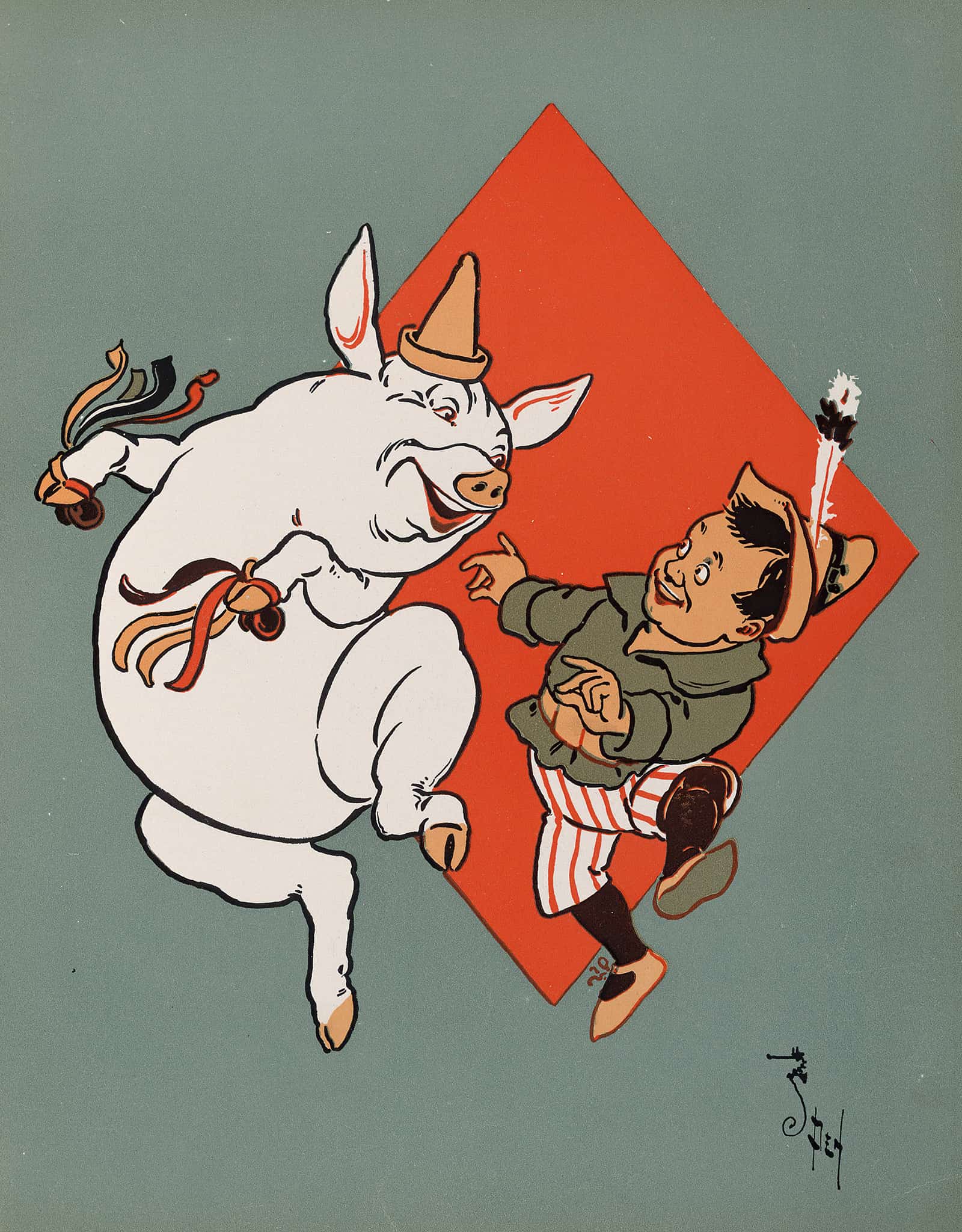 Denslows Mother Goose Pl by William Wallace Denslow Fine Art Print