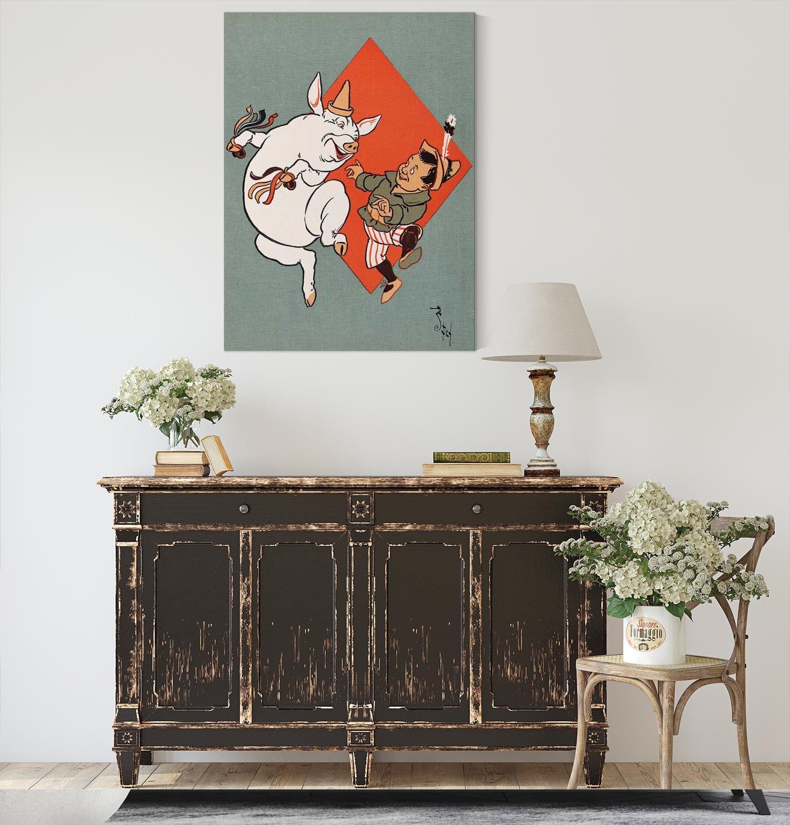 Denslows Mother Goose Pl by William Wallace Denslow Fine Art Print