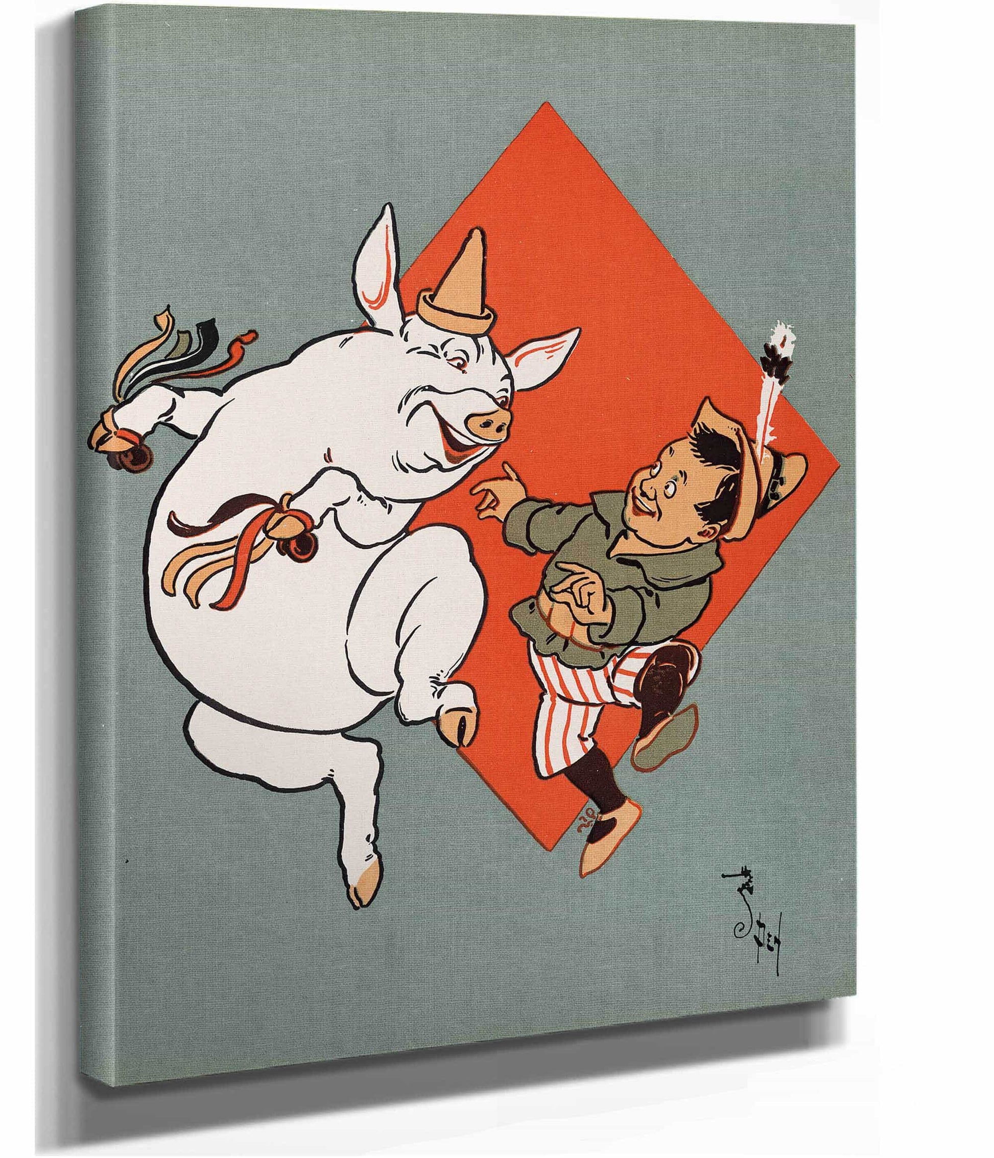 Denslows Mother Goose Pl by William Wallace Denslow Fine Art Print