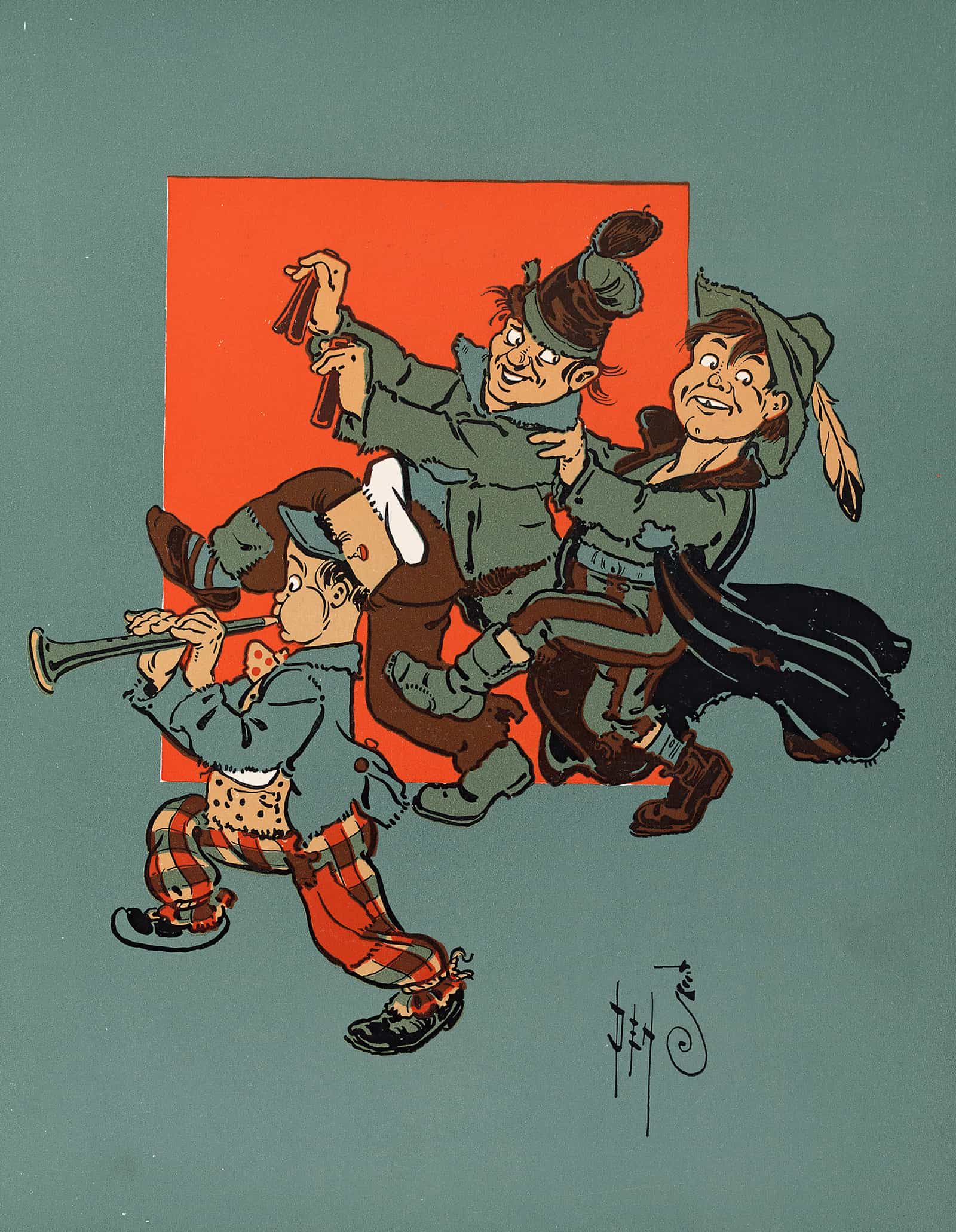 Denslows Mother Goose Pl by William Wallace Denslow Fine Art Print
