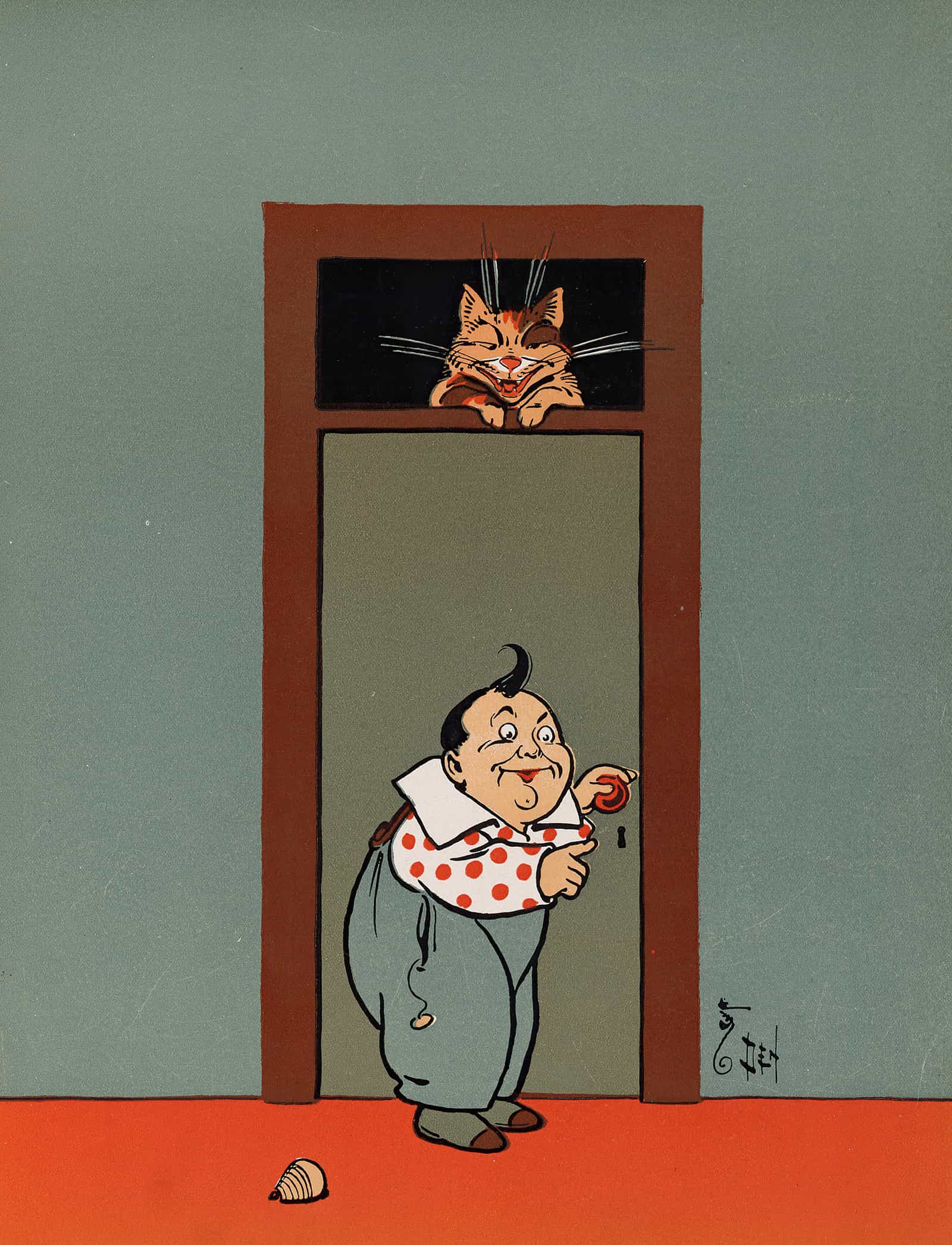 Denslows Mother Goose Pl by William Wallace Denslow Fine Art Print