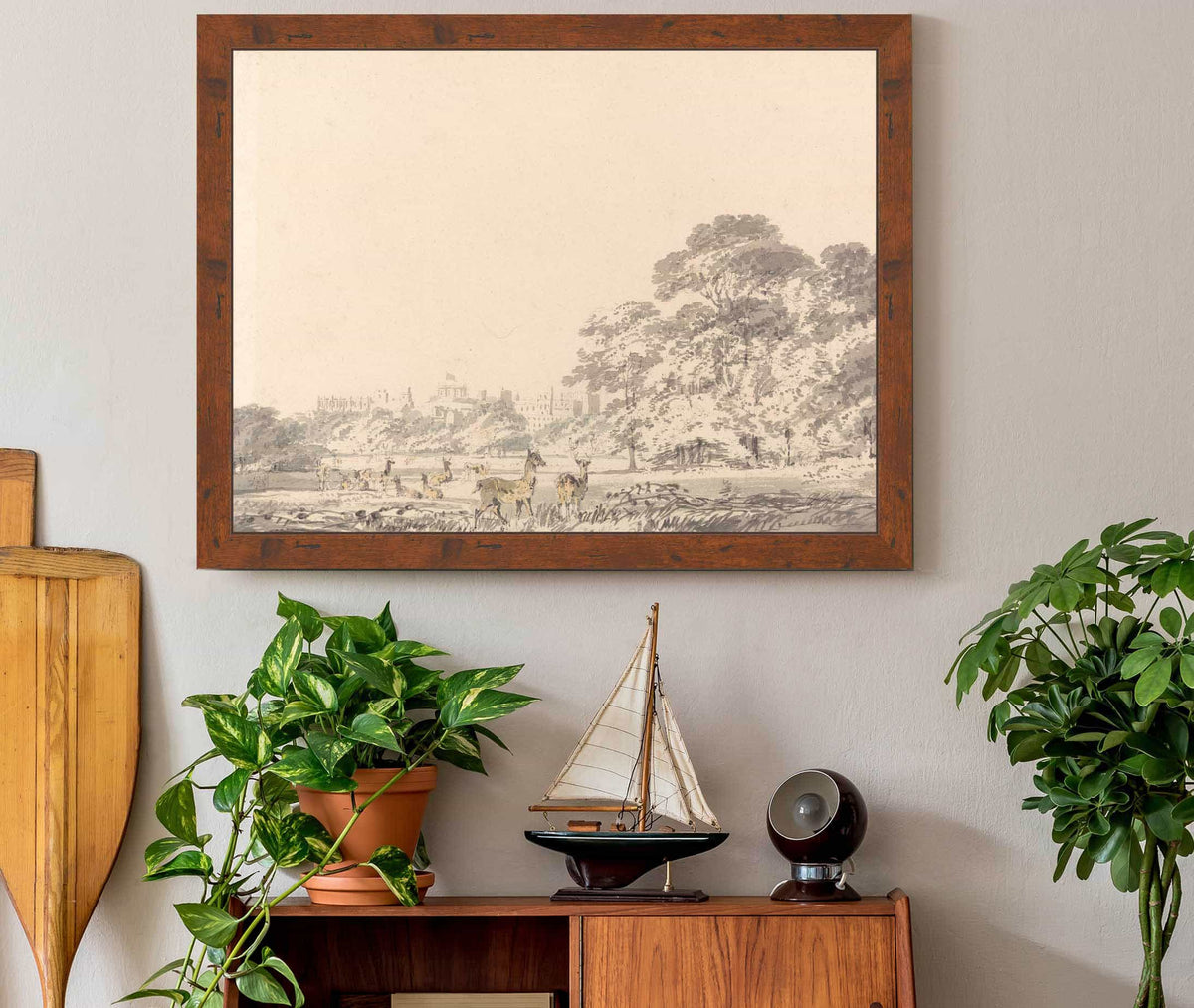 Windsor Castle And Park With Deer by Joseph Mallord William Turner