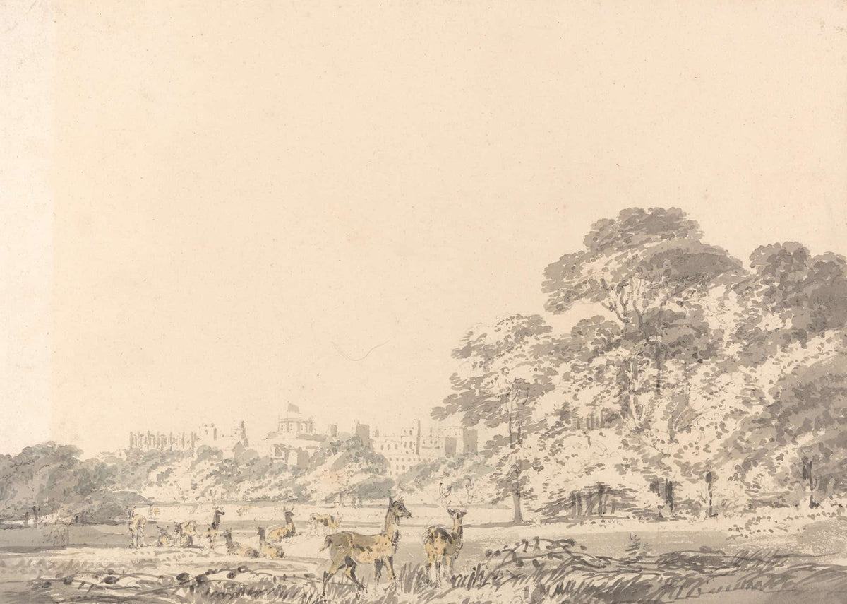 Windsor Castle And Park With Deer by Joseph Mallord William Turner