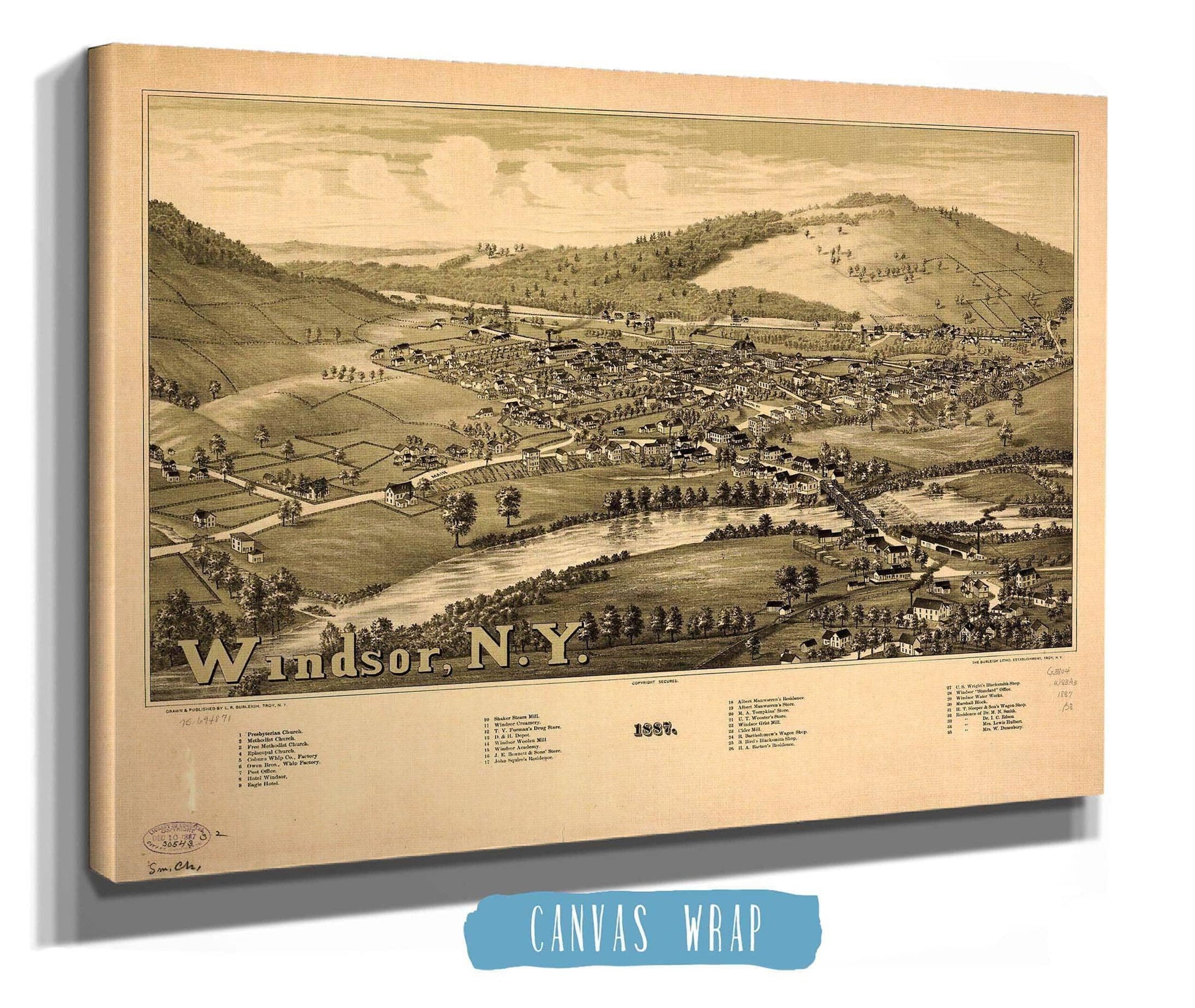 Windsor Ny 1887 State of New York