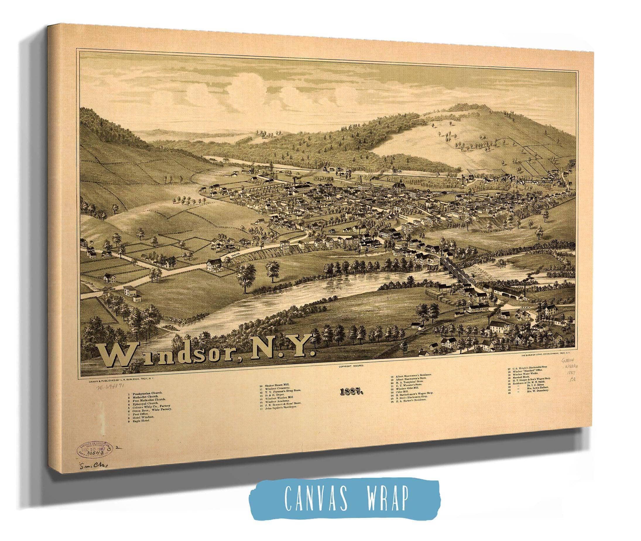 Windsor Ny 1887 State of New York