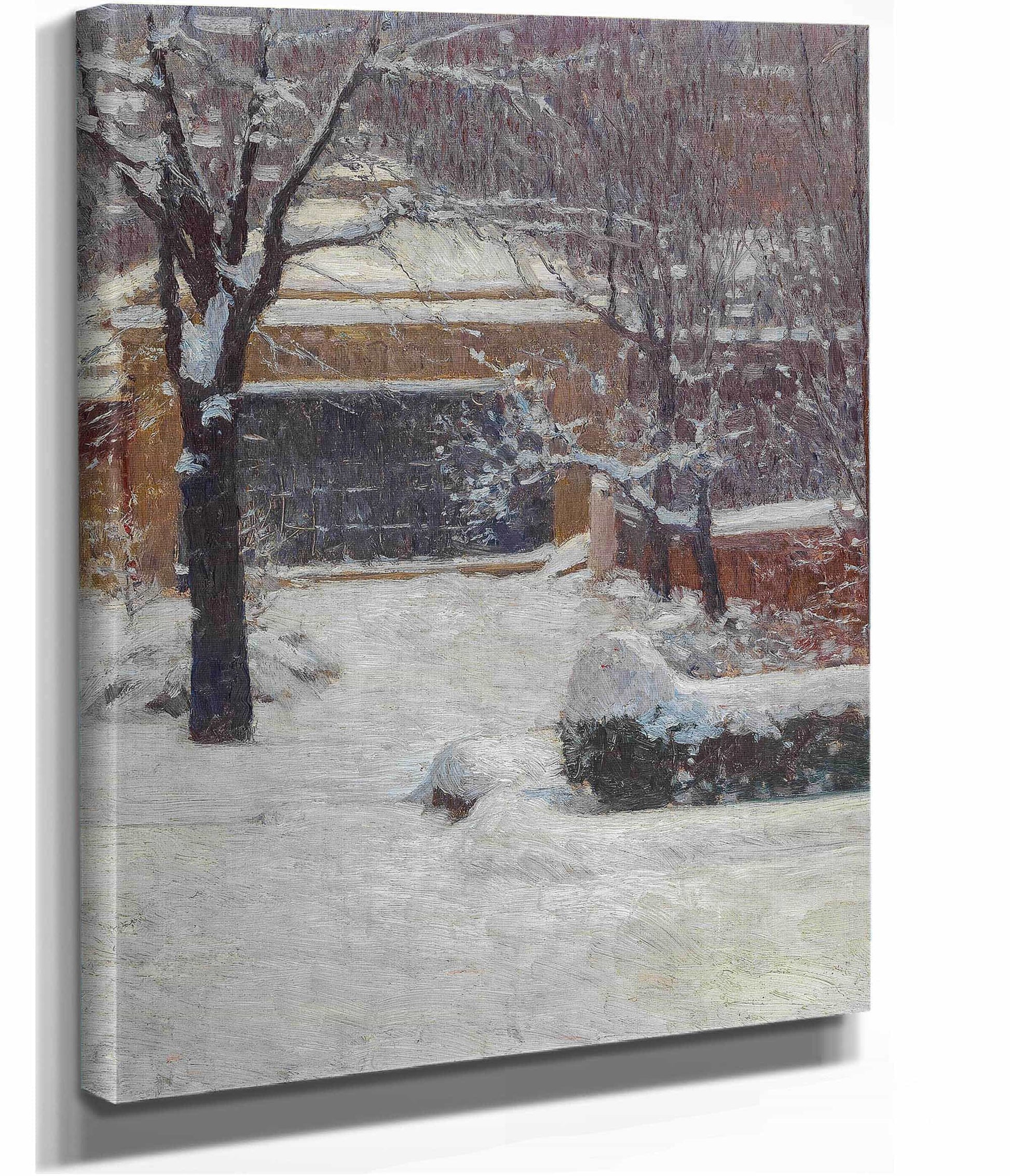 Winter At Hohe Warte Rothschild Gardens by Carl Moll