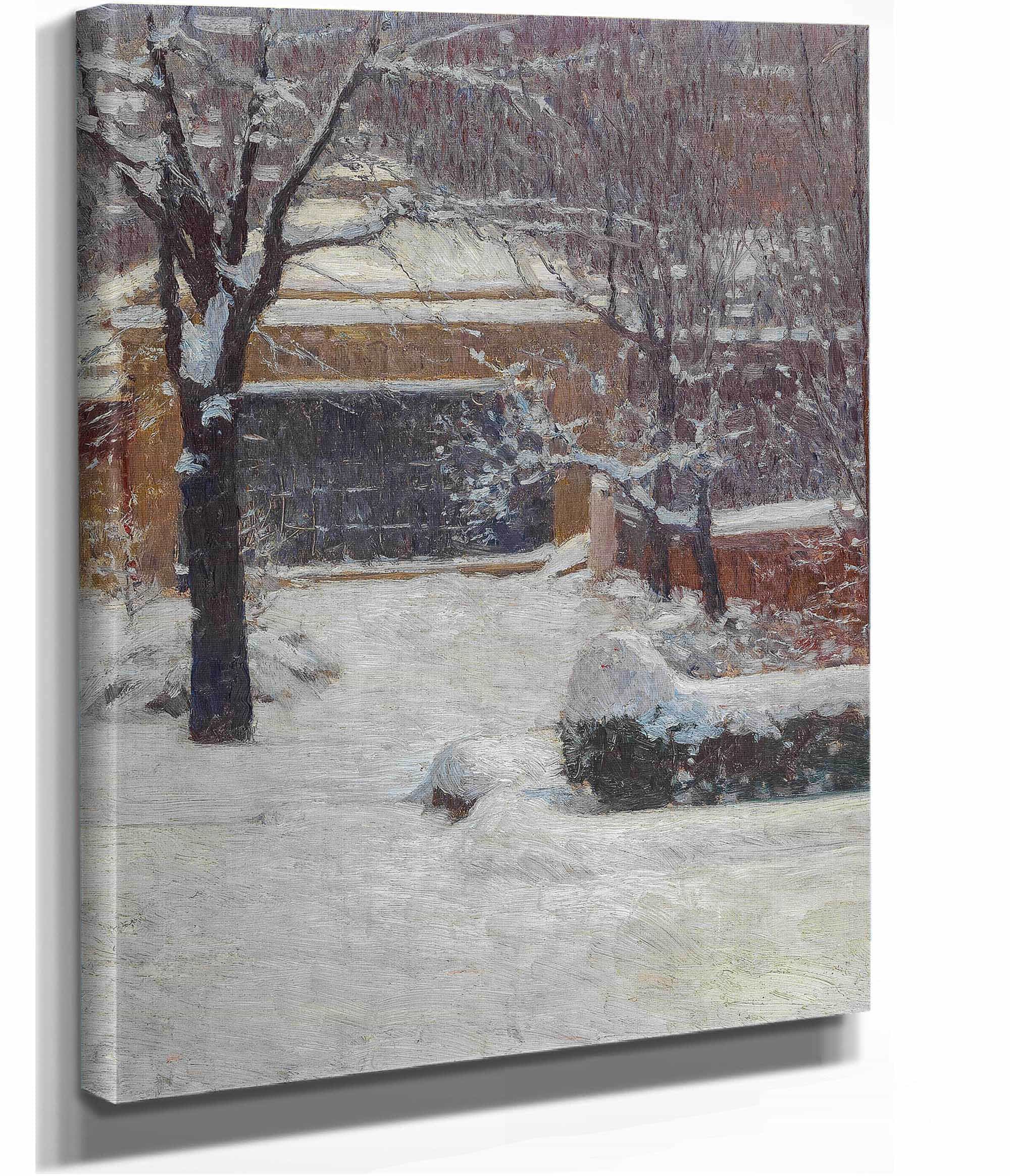 Winter At Hohe Warte Rothschild Gardens by Carl Moll