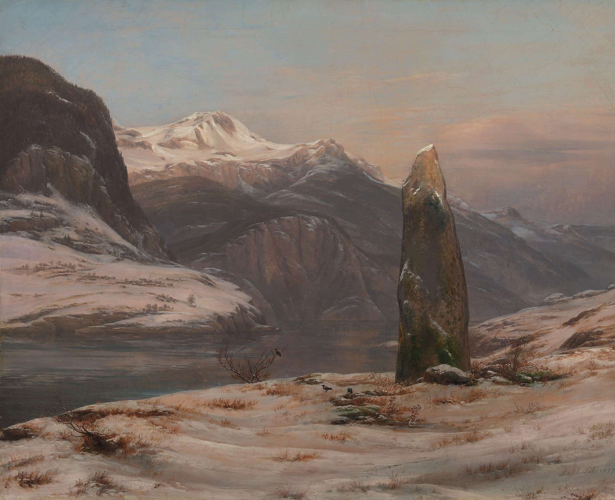 Winter At The Sognefjord by Johan Christian Dahl