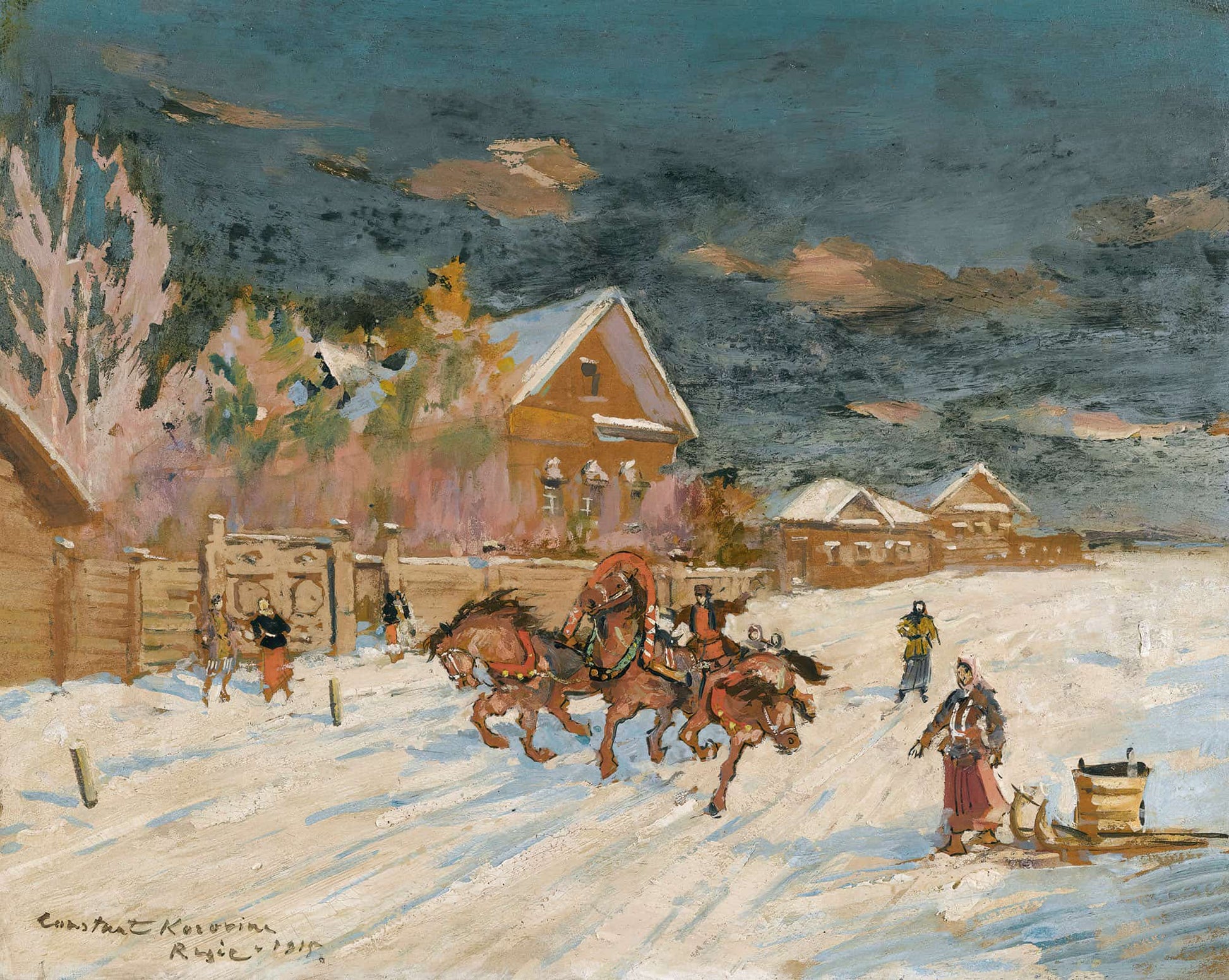 Winter Landscape by Konstantin Alexeevich Korovin