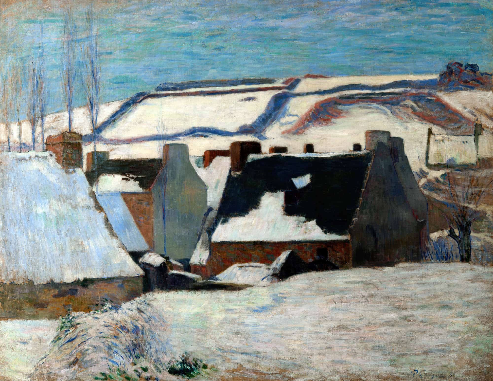 Winter Landscape by Paul Gauguin
