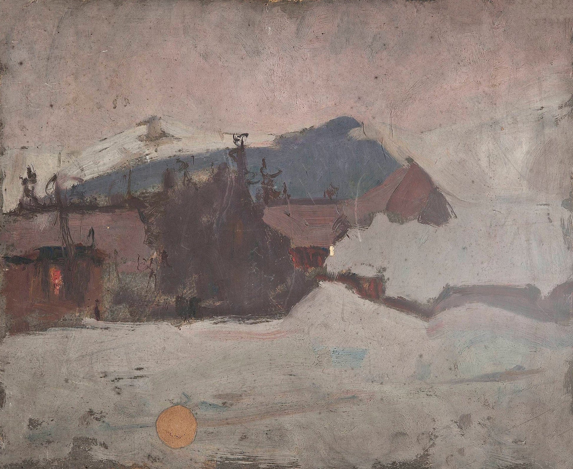 Winter Landscape by Tadeusz Makowski