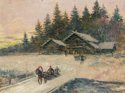 Winter Scene With Troika by Konstantin Alexeevich Korovin