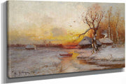 Winter Sunset by Julius Sergius Klever