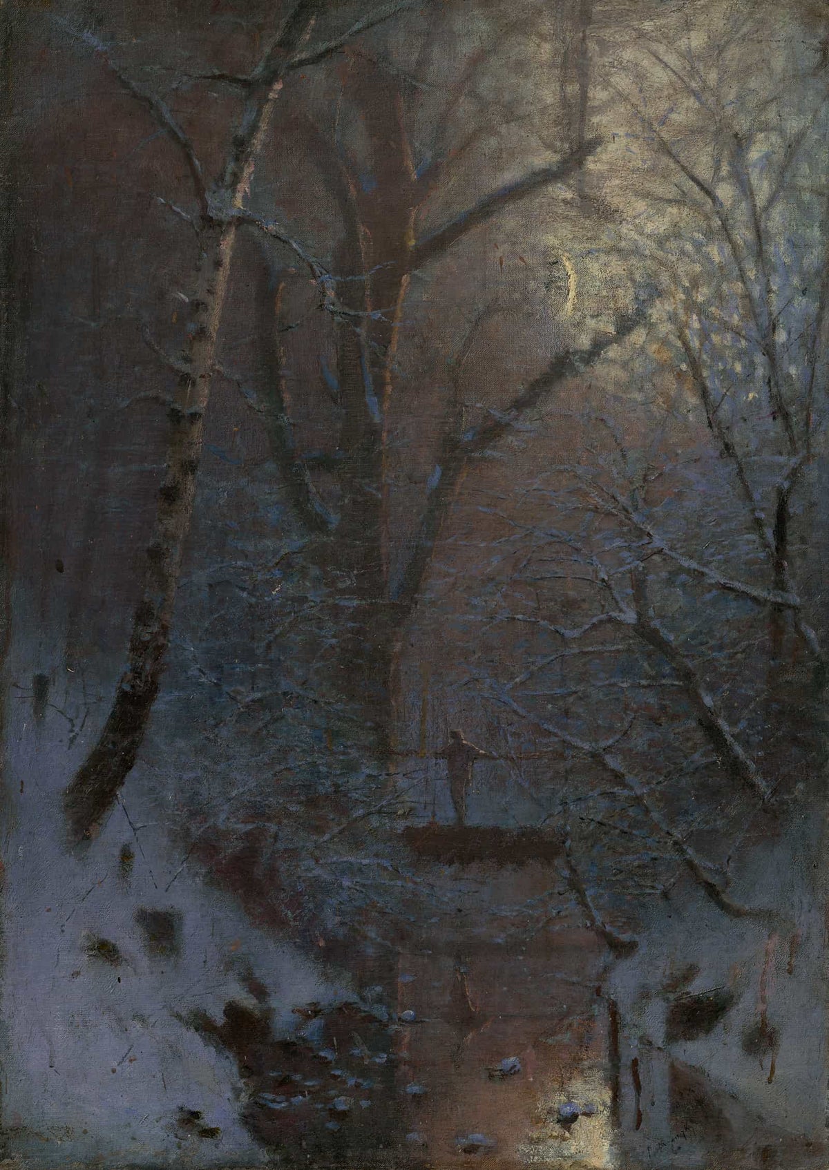 Winter Winter Night by Ladislav Mednyanszky