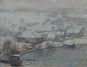 Winterlandschaft Am Attersee by Walther Gamerith