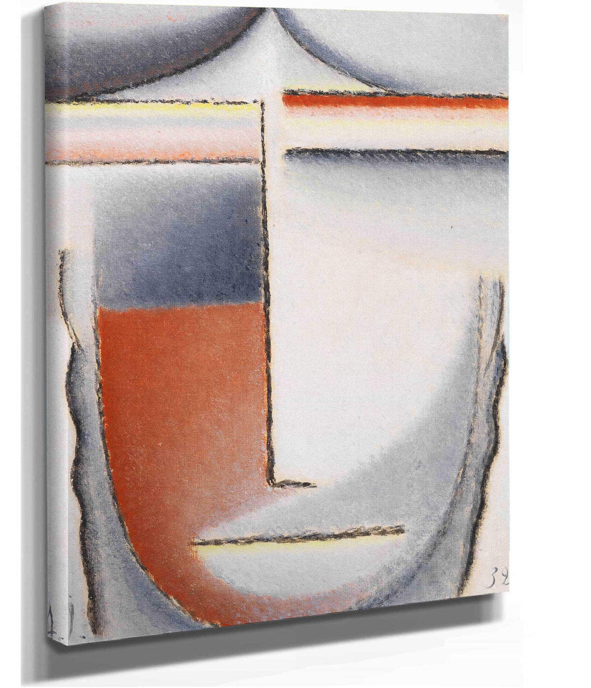 Winterstimmung Abstrakter Kopf by Alexej Von Jawlensky